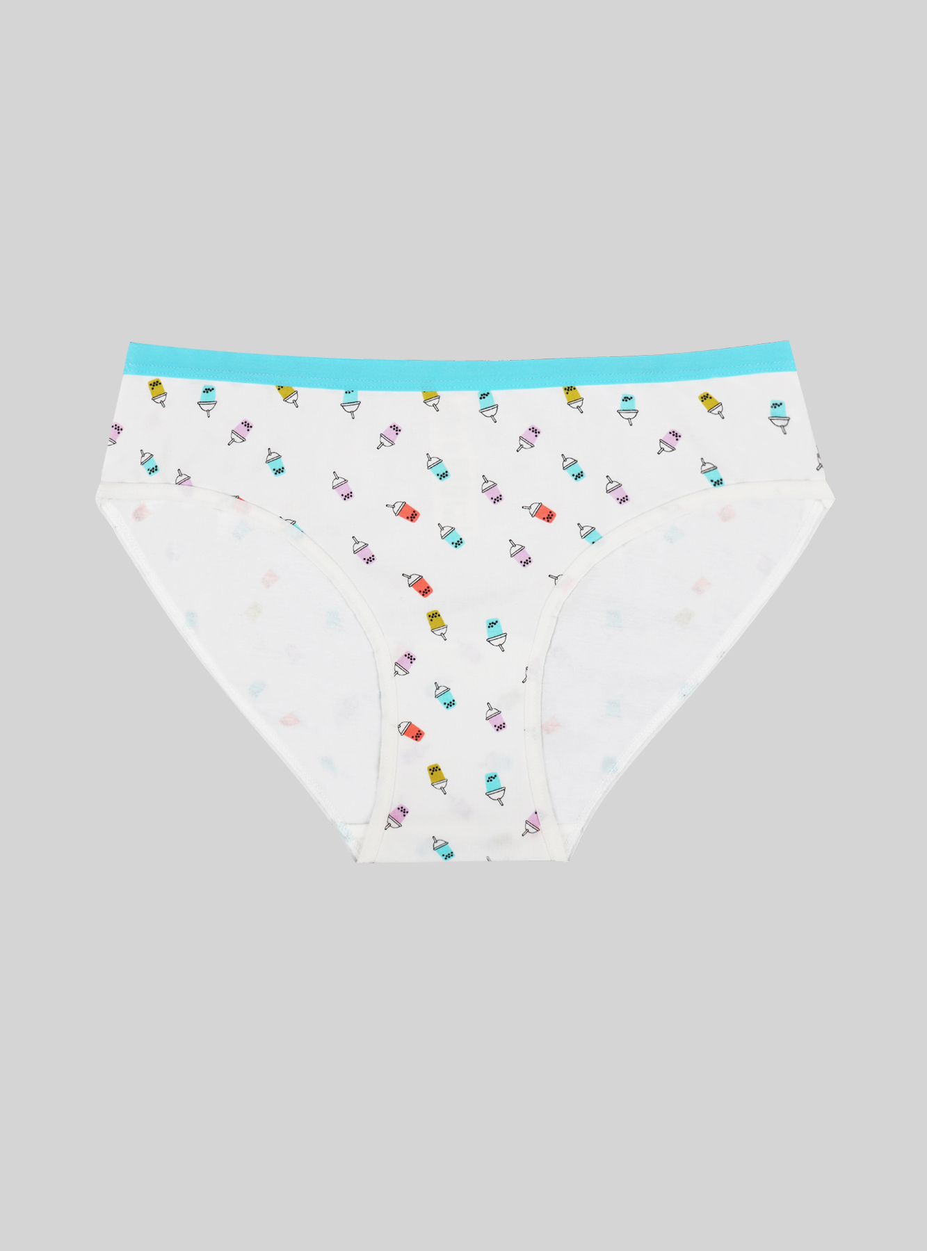 Хлопковые трусы-слипы с забавным принтом Indefini (Арт. 3224LUB)