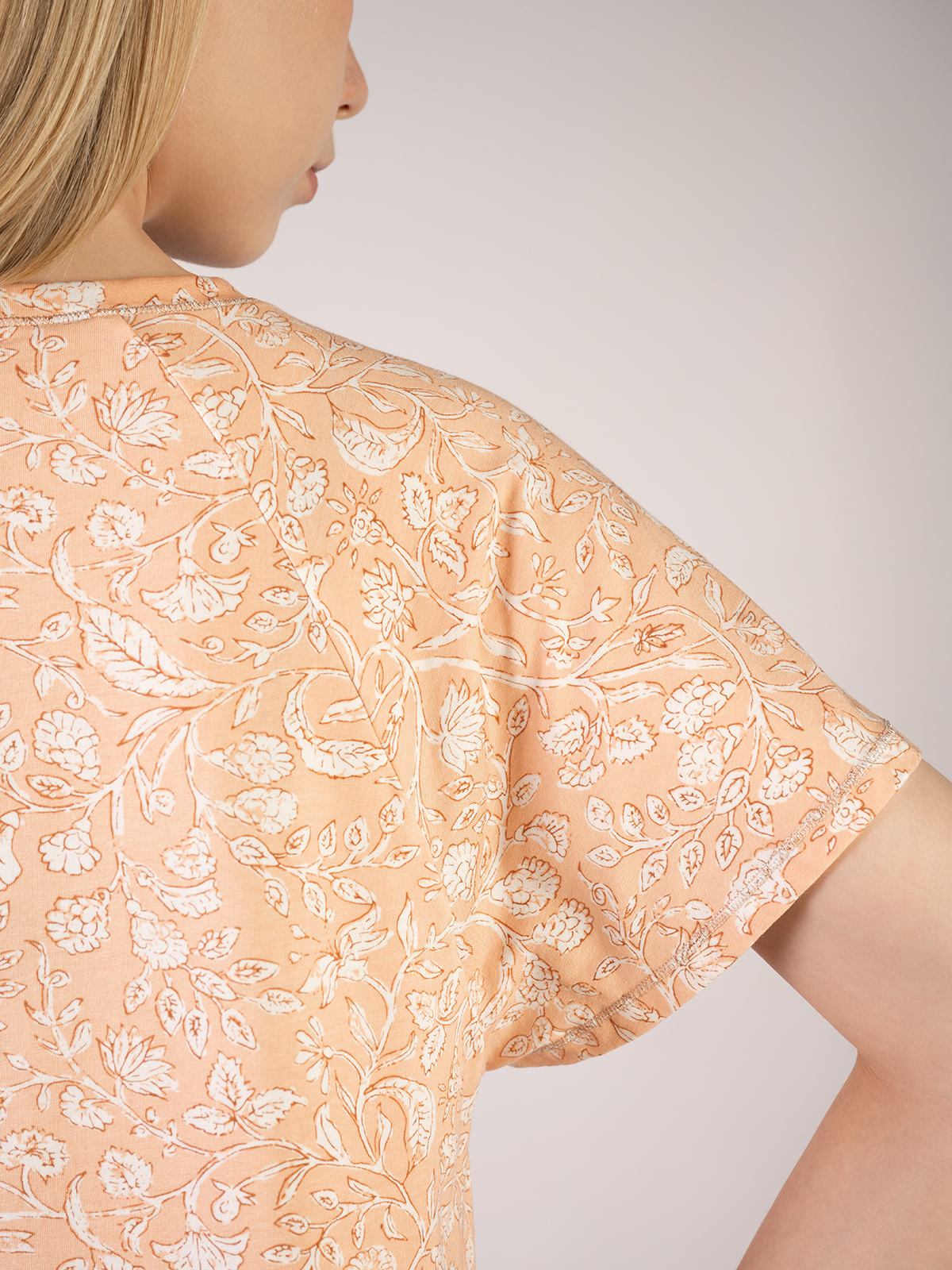 Женская персиковая сорочка (Арт. 5060SDX)