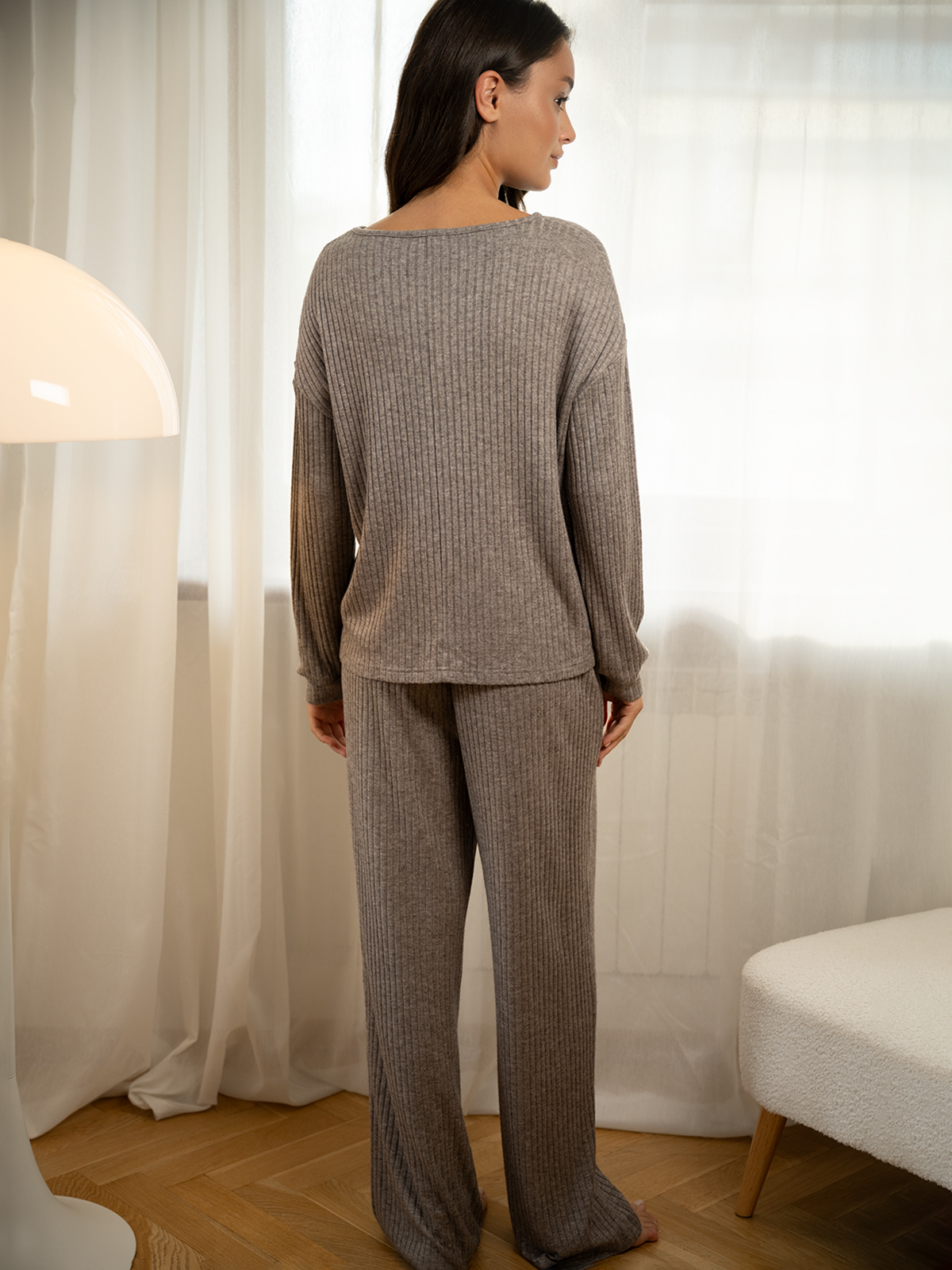 Женская пижама indefini серого цвета (Арт. 5097TCC)