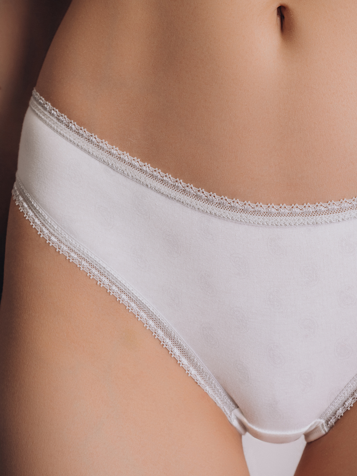 Белые женские хлопковые трусы (Арт. 3522LUB)