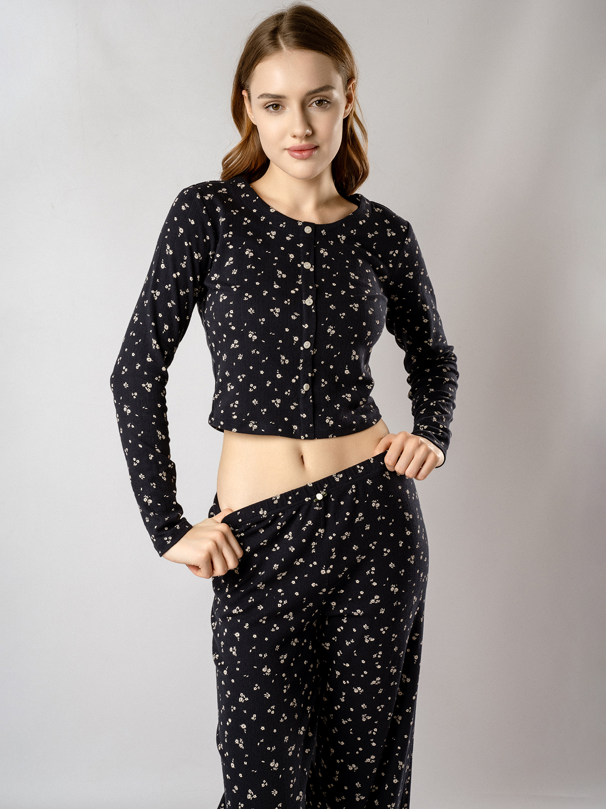 Женская пижама (ДЛ.рукав+брюки) (Арт. 5152TCC)