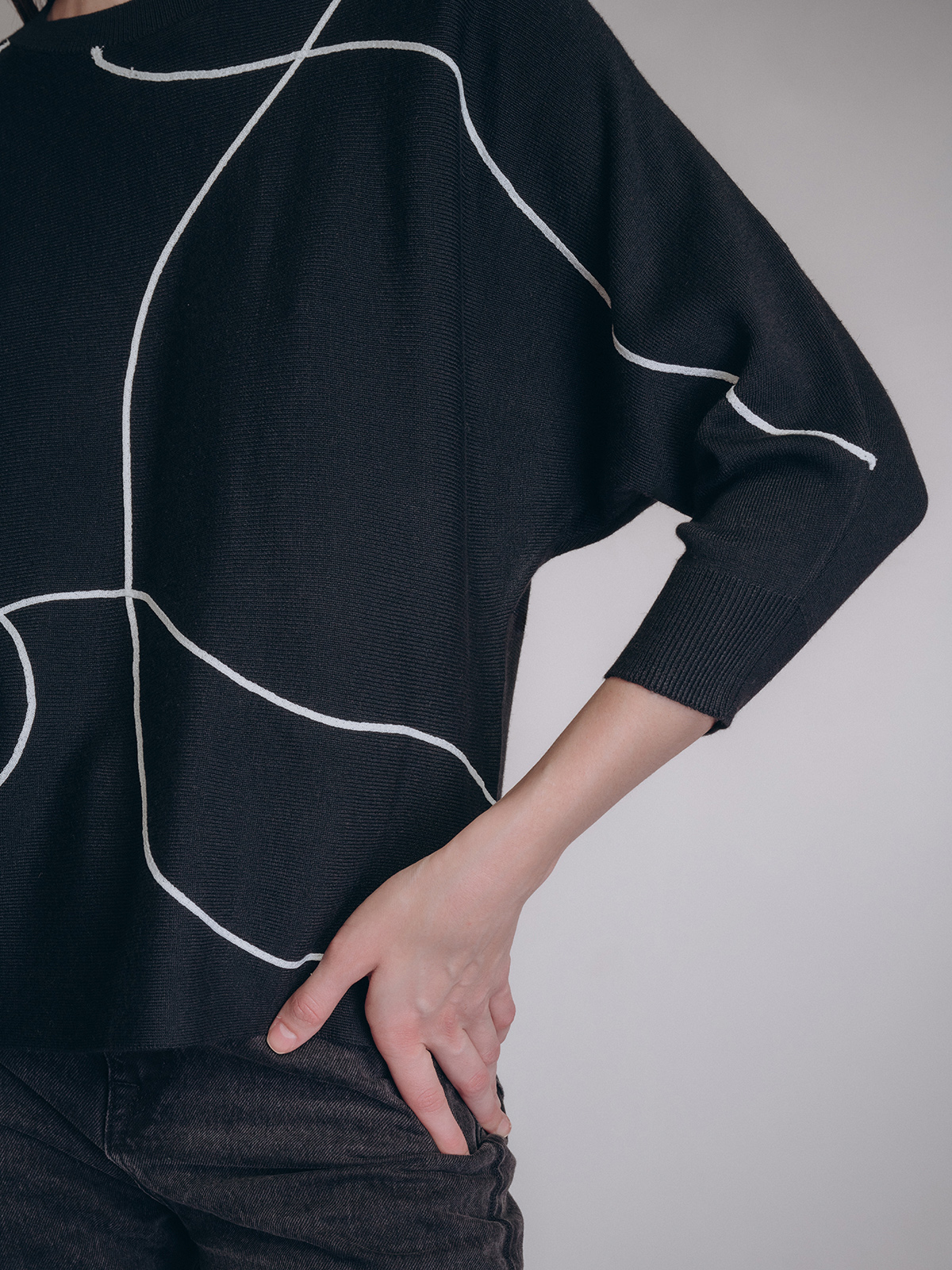 Женская кофта чёрного цвета (Арт. 5220TCC)