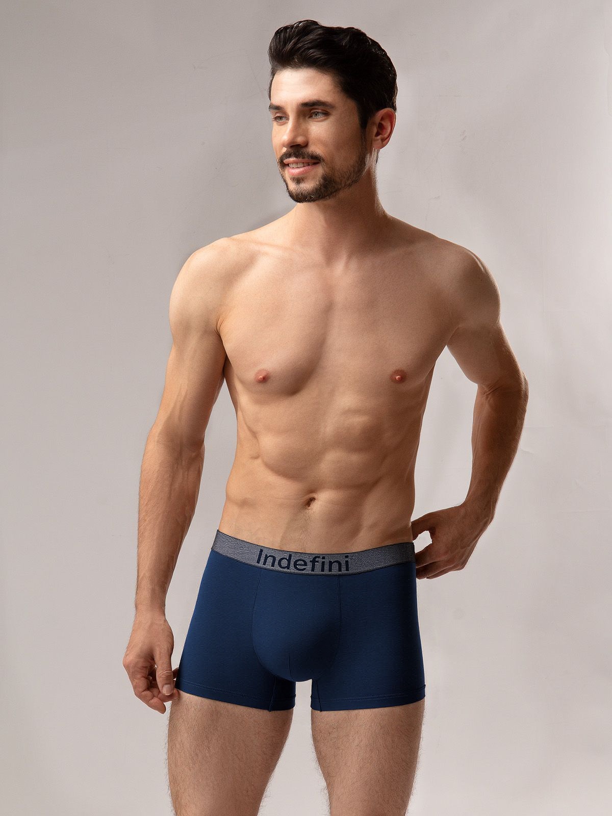 Мужские синие боксеры Indefini (Арт. 4035MUG)