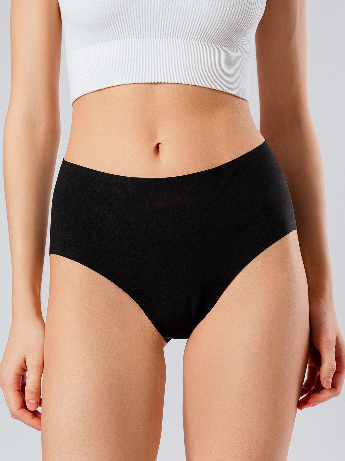 Бесшовные трусы слипы с высокой талией Indefini (Арт. 4172WGV)