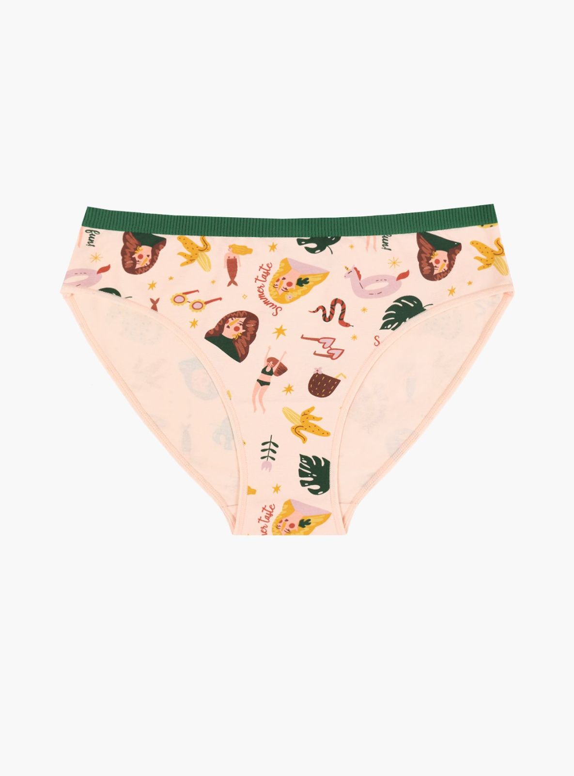 Трусы слипы из хлопка бежевые Indefini (Арт.111000-3022LUB)