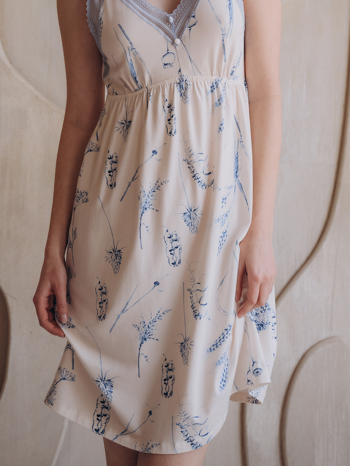 Сорочка домашняя Indefini (Арт. 5058SBX)