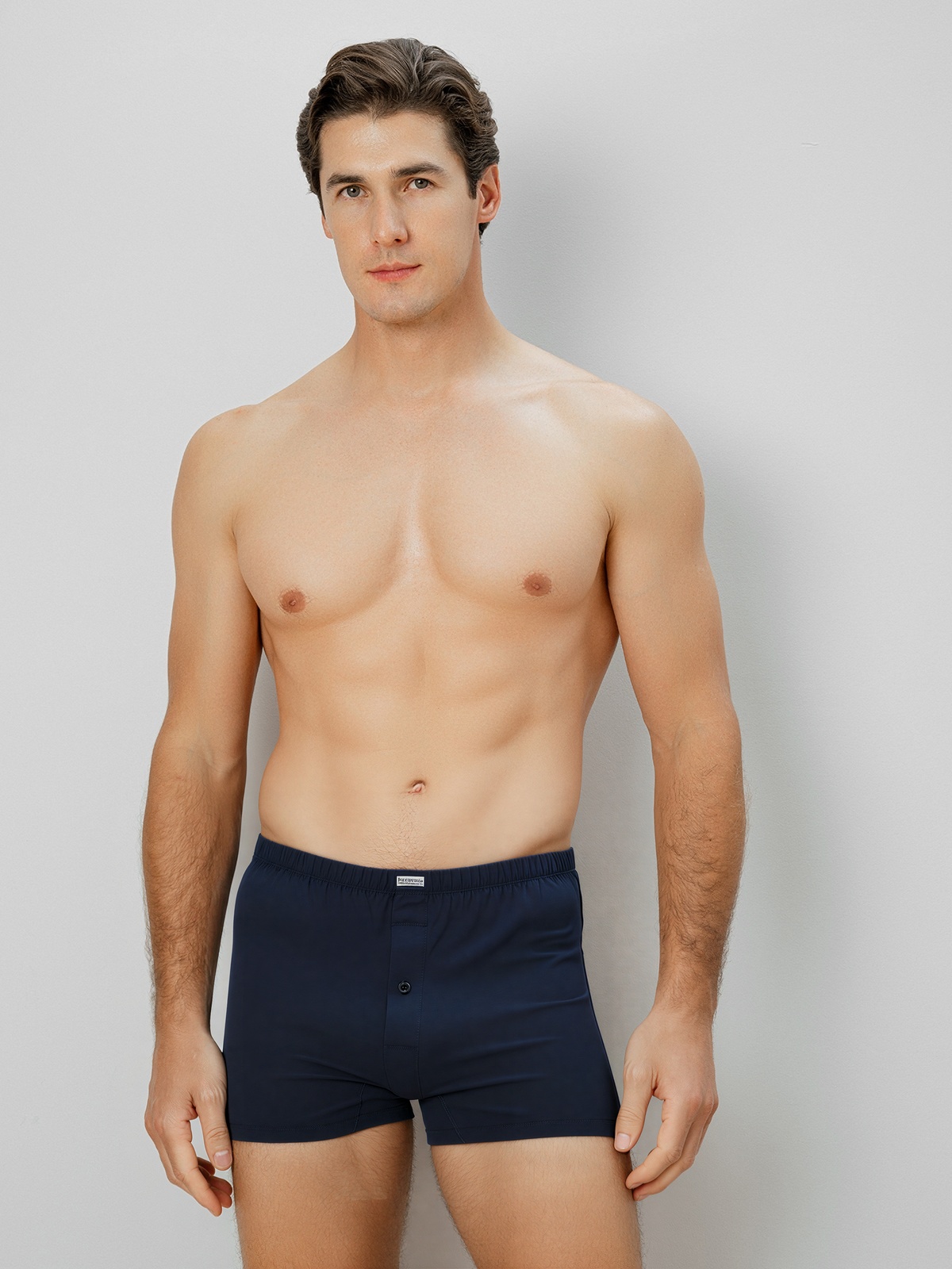 Трусы боксеры из хлопка синие (Арт. 5117MUG)