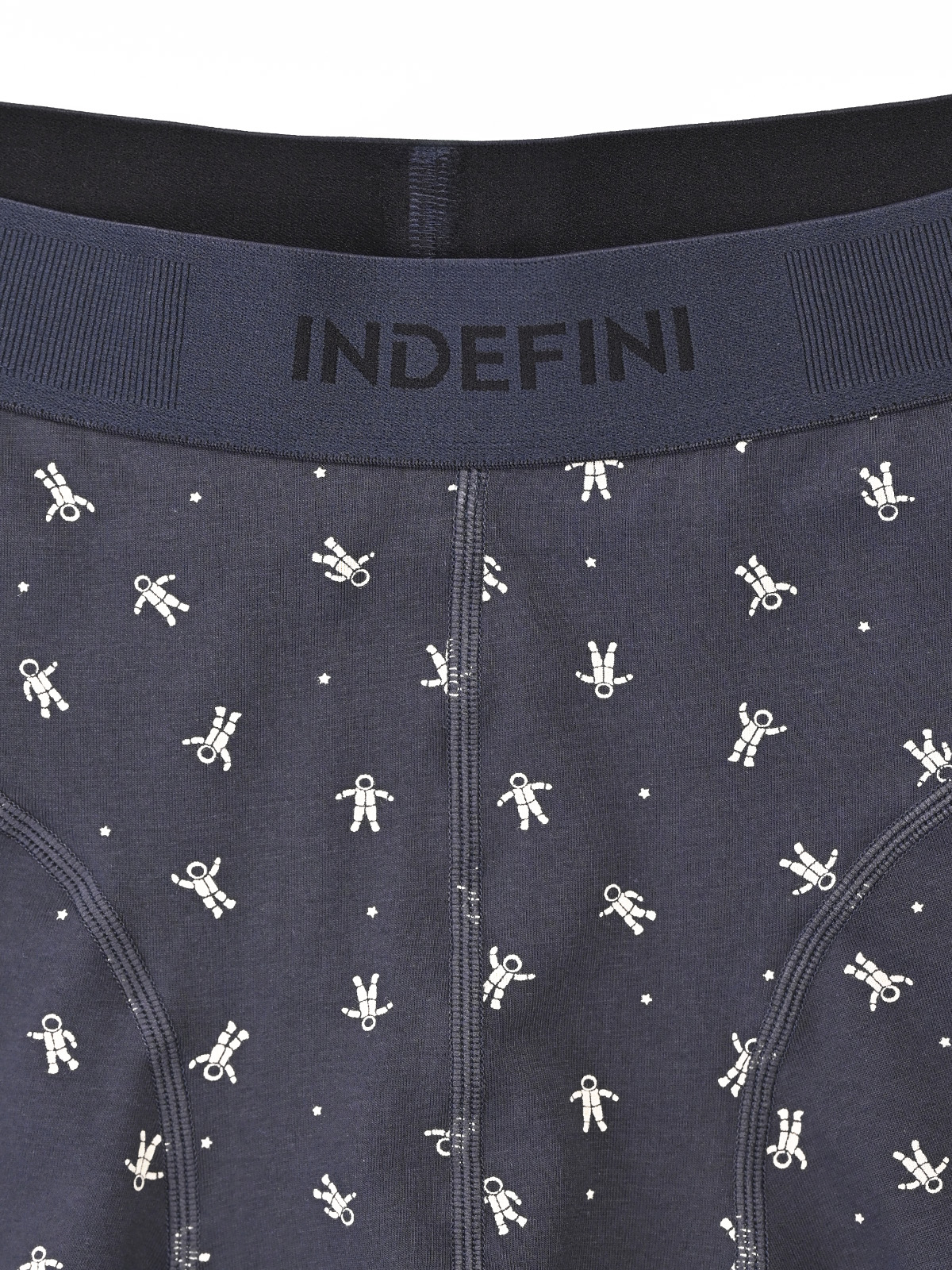 Трусы боксеры из хлопка синие с принтом (Арт. 5076MUG)