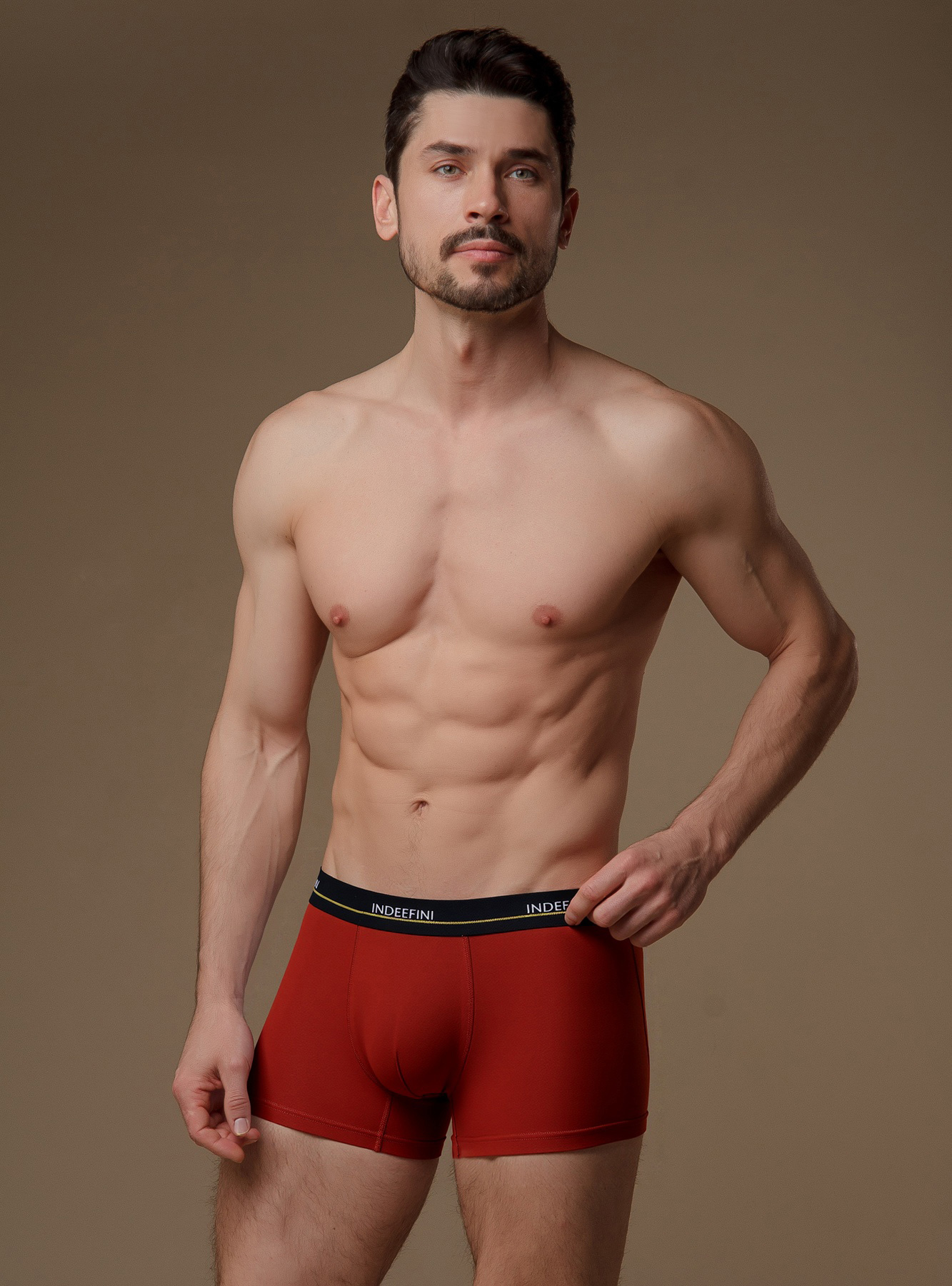 Трусы боксеры красные из хлопка (Арт. 5010MUB)