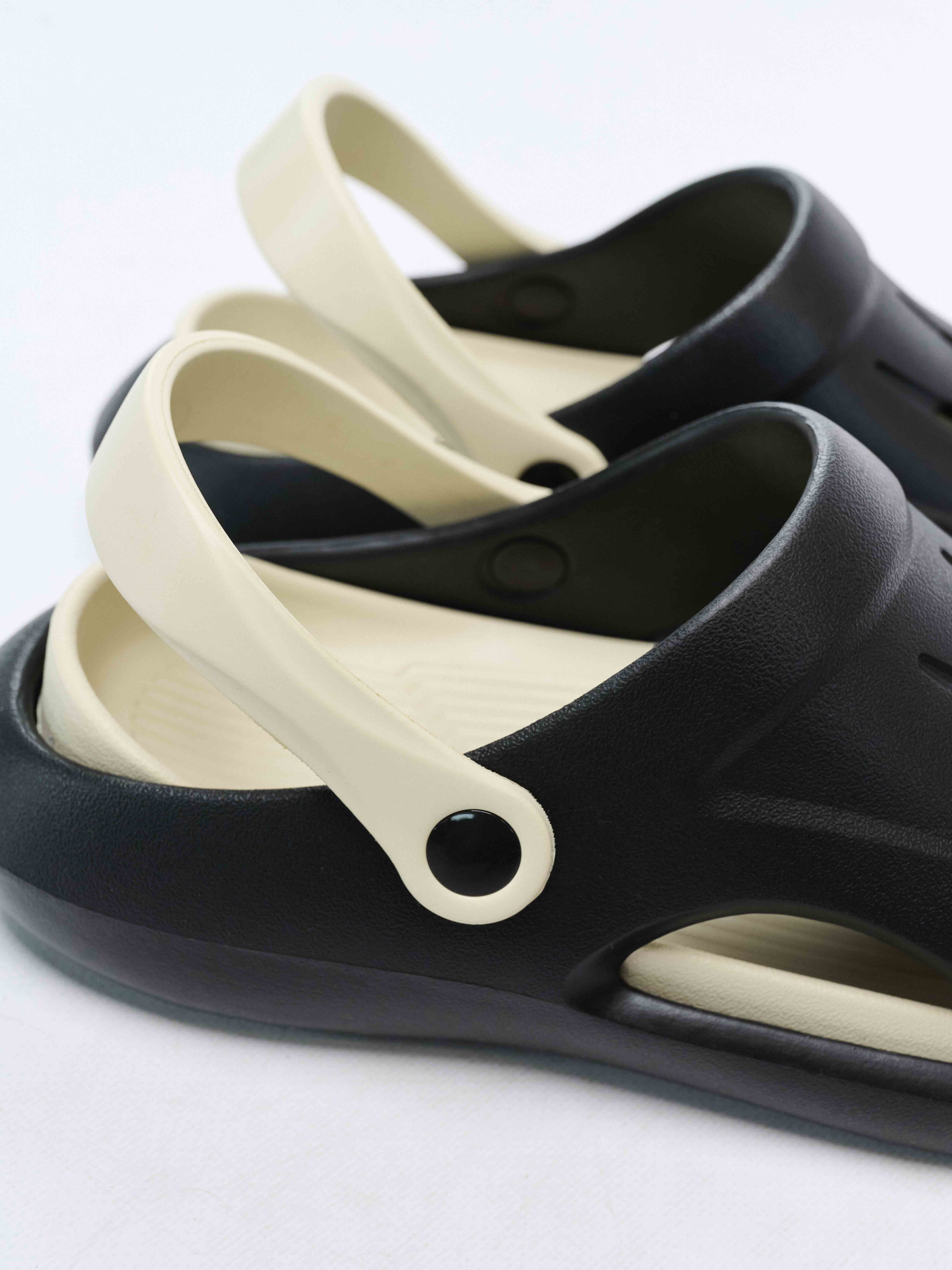 Сланцы мужские из ЭВА, черно-бежевые (Арт. 5096SST)