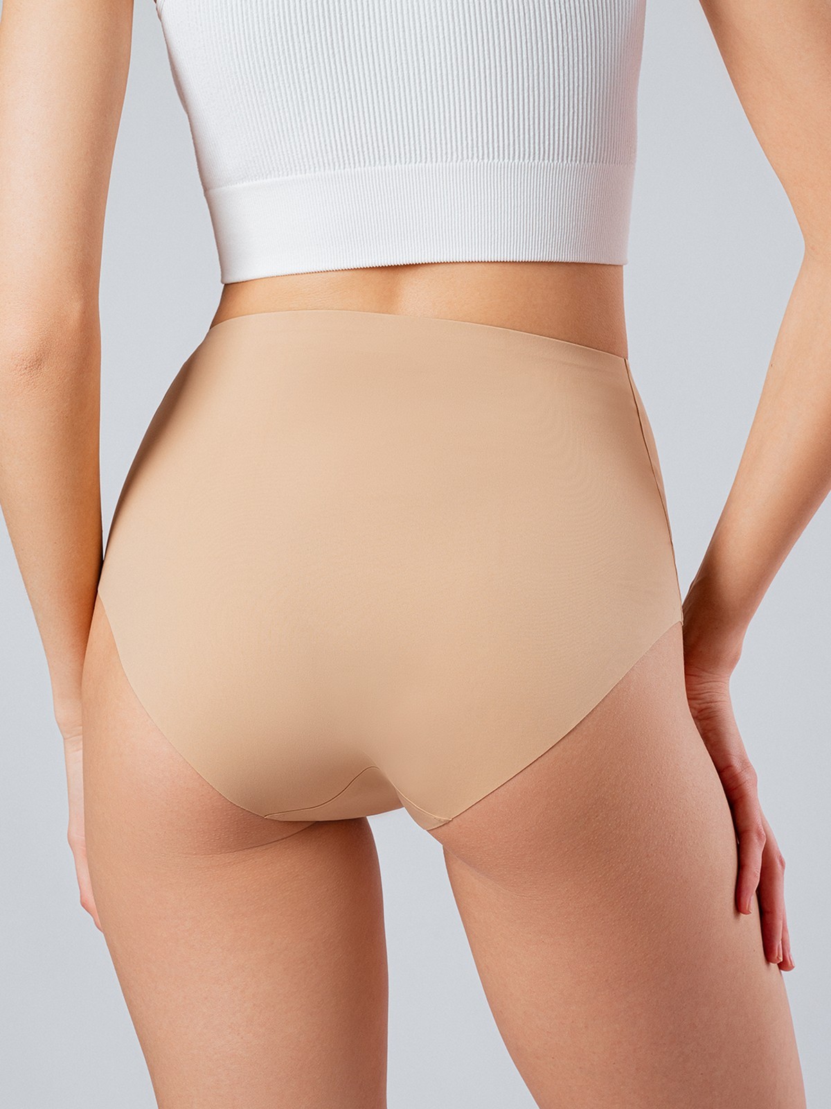 Бесшовные трусы слипы с широким поясом Indefini (Арт. 4166WGV)