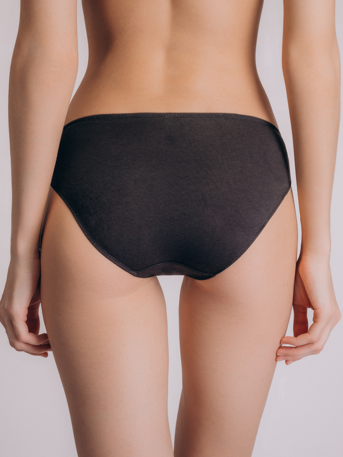 Трусы Слипы черные из бамбука indefini (арт. 1387LUS)