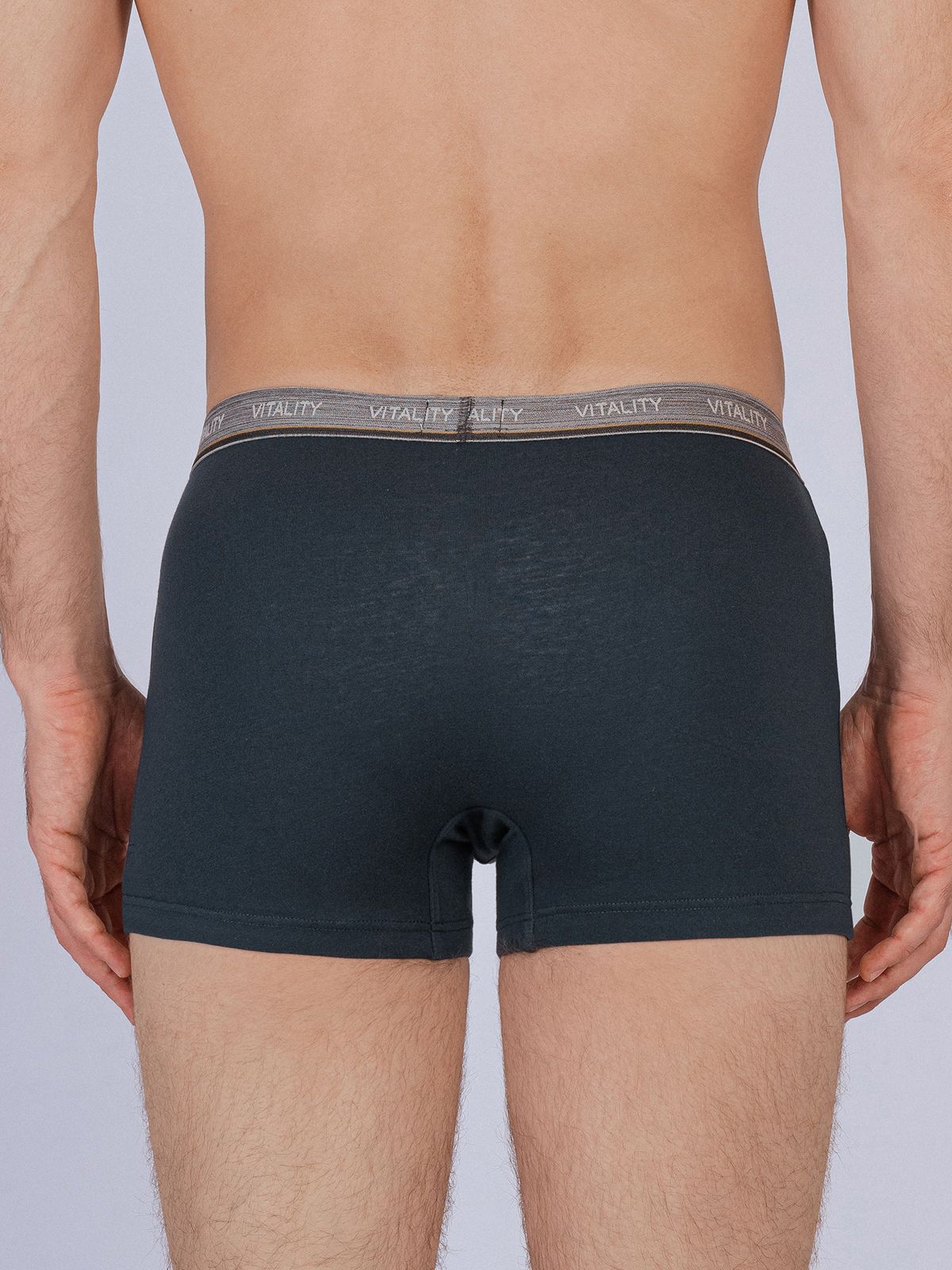 Трусы боксеры темно-синие из хлопка (Арт. 4039MUG)