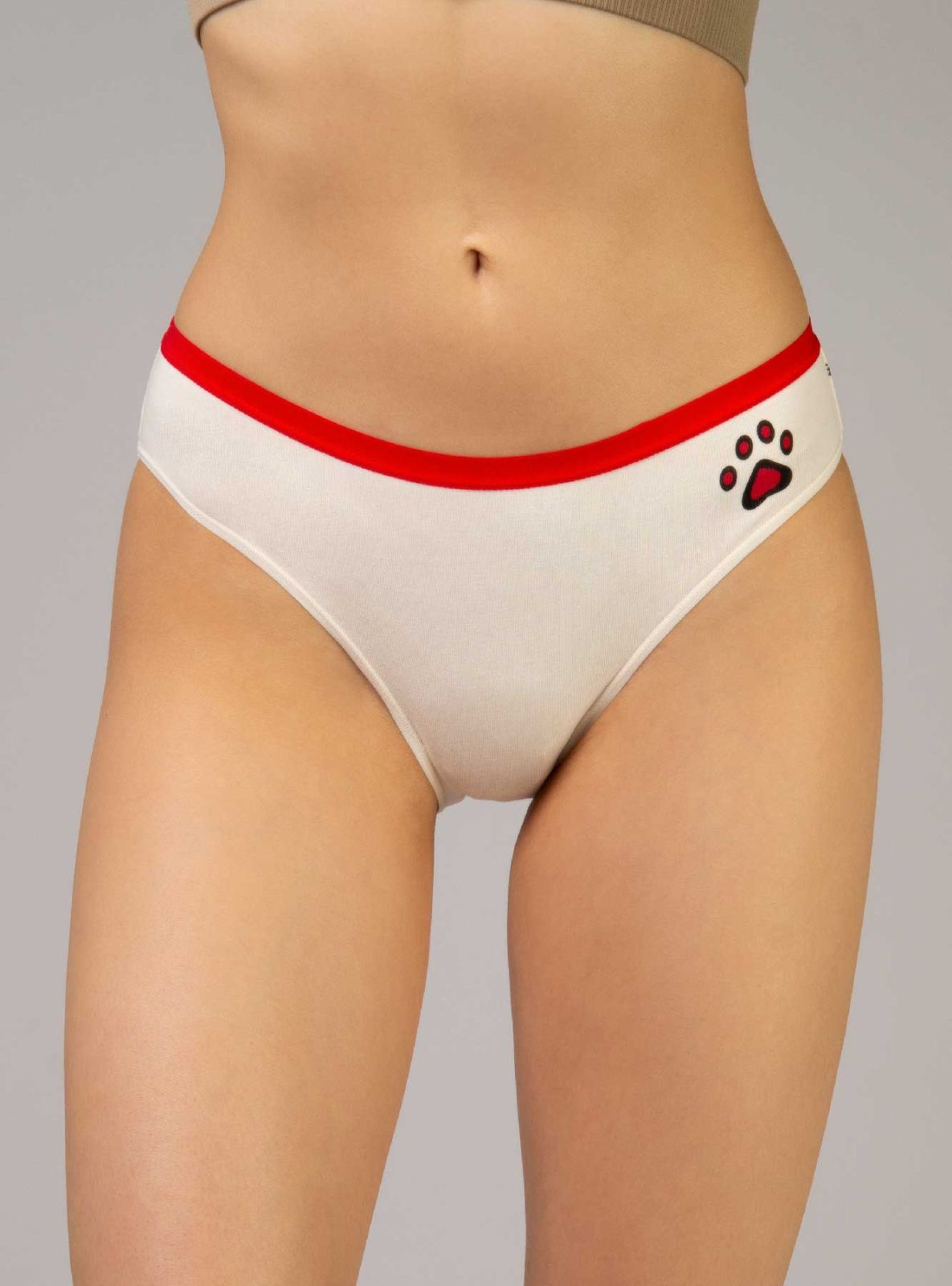 Хлопковые трусы слипы белые Indefini (Арт.111000-2272LUB)