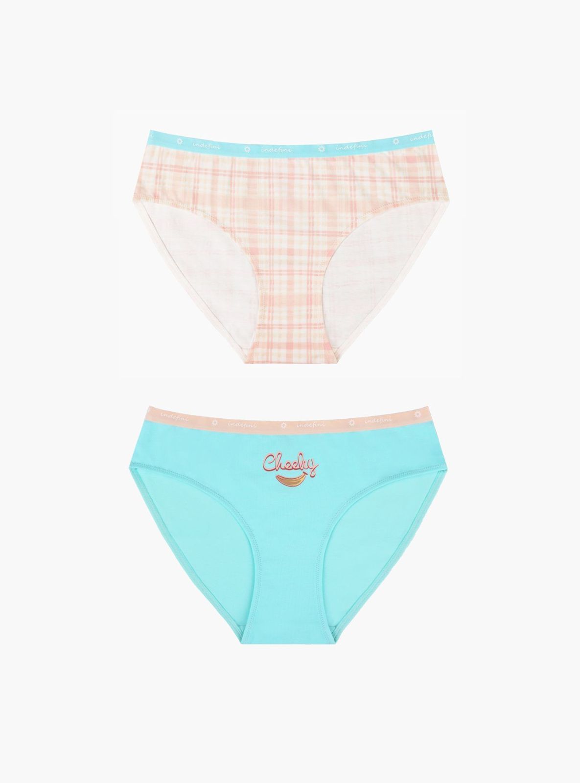 Набор женских трусов слипов Indefini (2 пары) (Арт. 3218LUF)