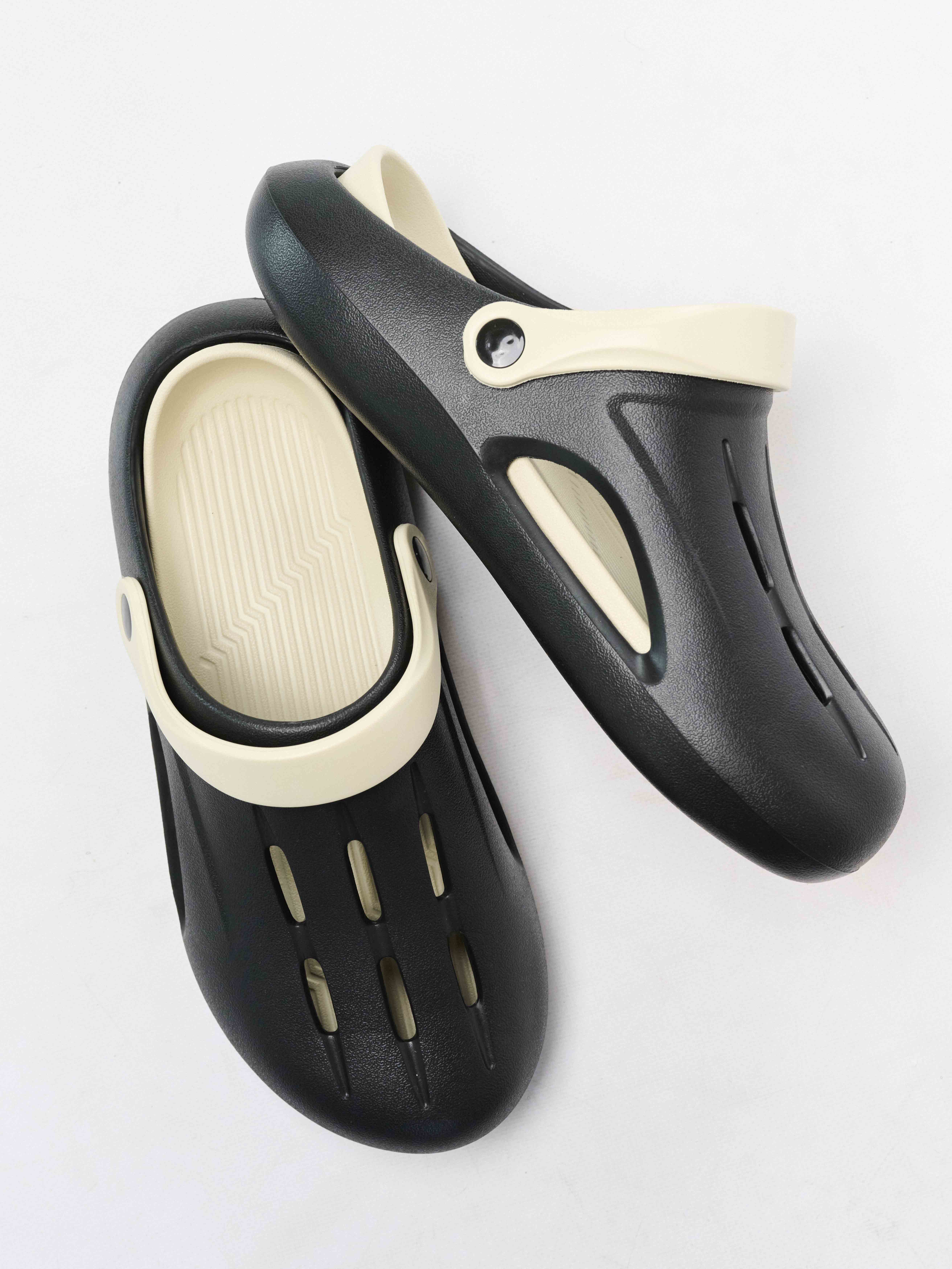 Сланцы мужские из ЭВА, черно-бежевые (Арт. 5096SST)