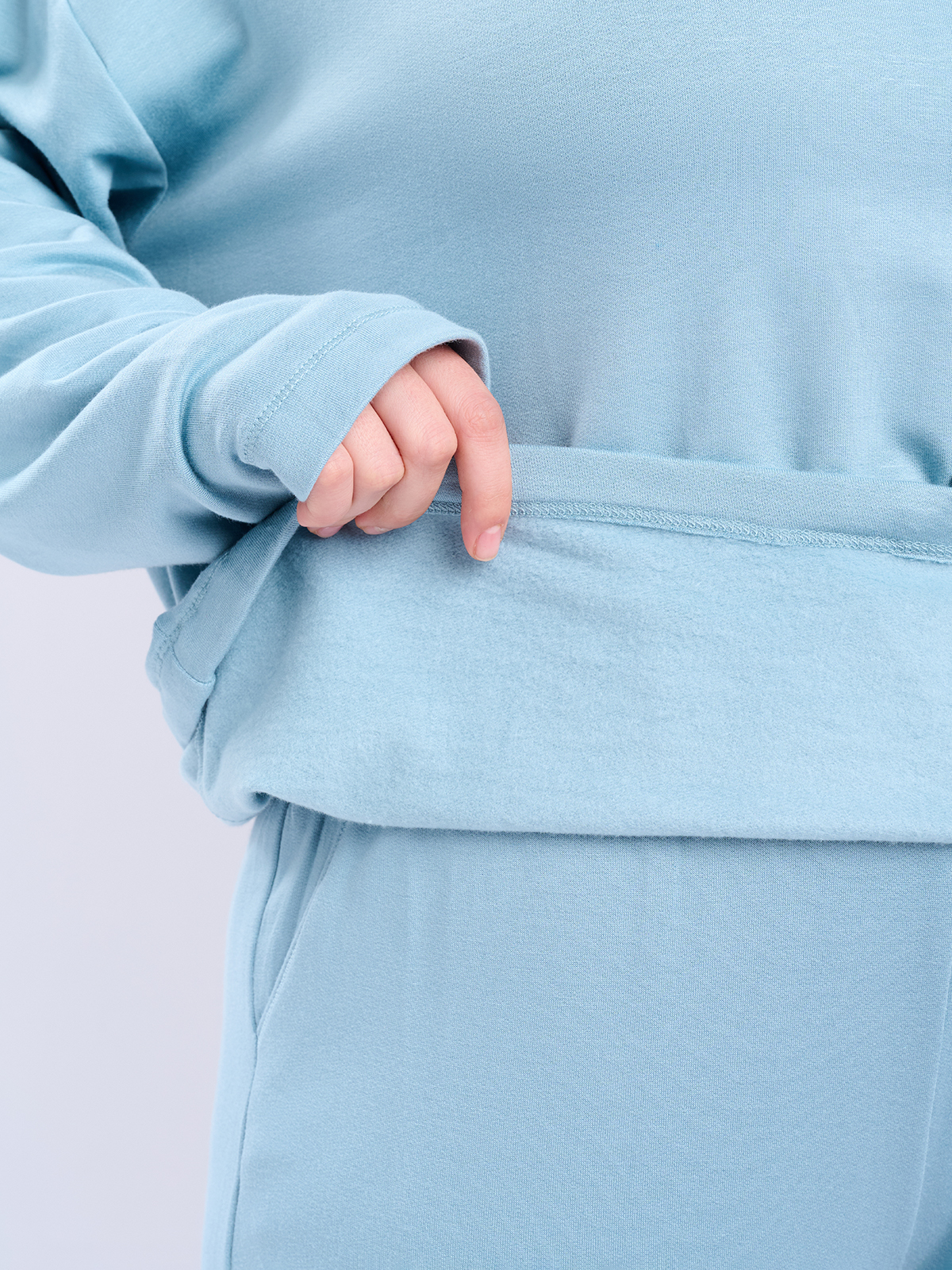 Женская голубая пижама с длинным рукавом (Арт. 5109TCC)