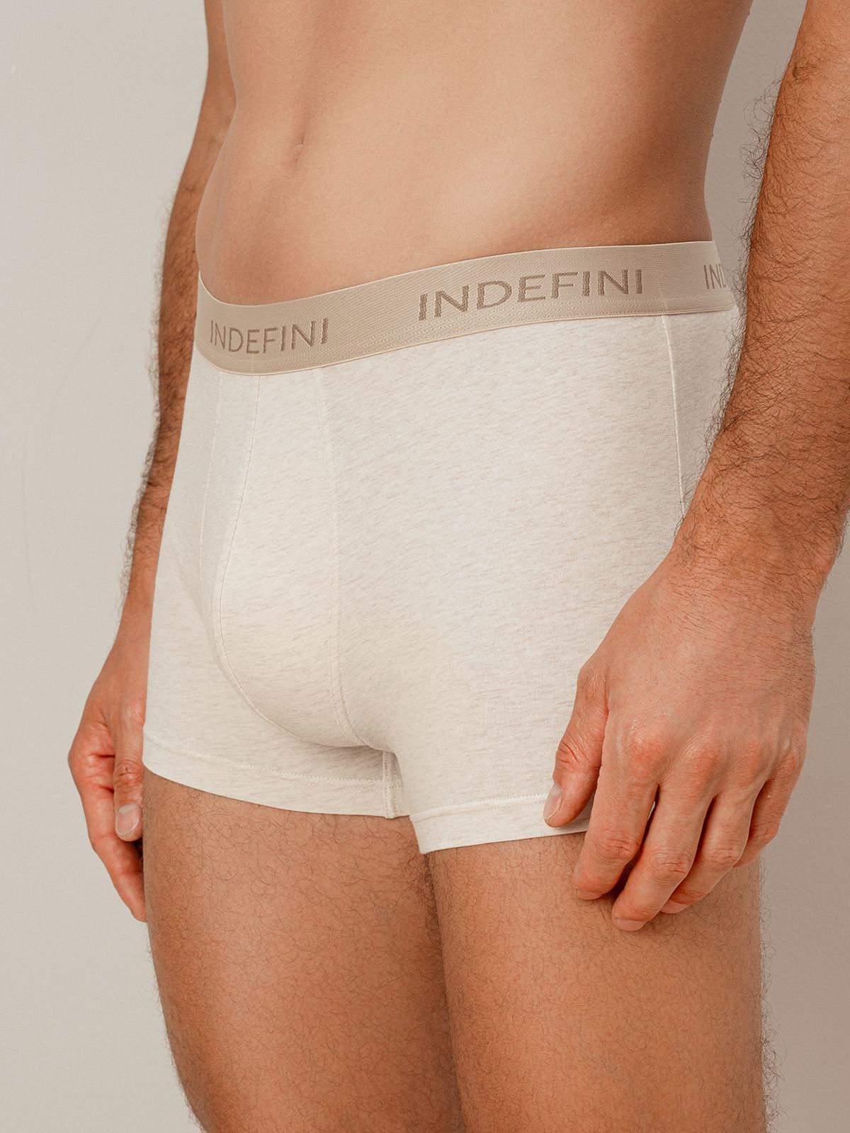Боксеры из хлопка белые Indefini (Арт. 4008MUG)
