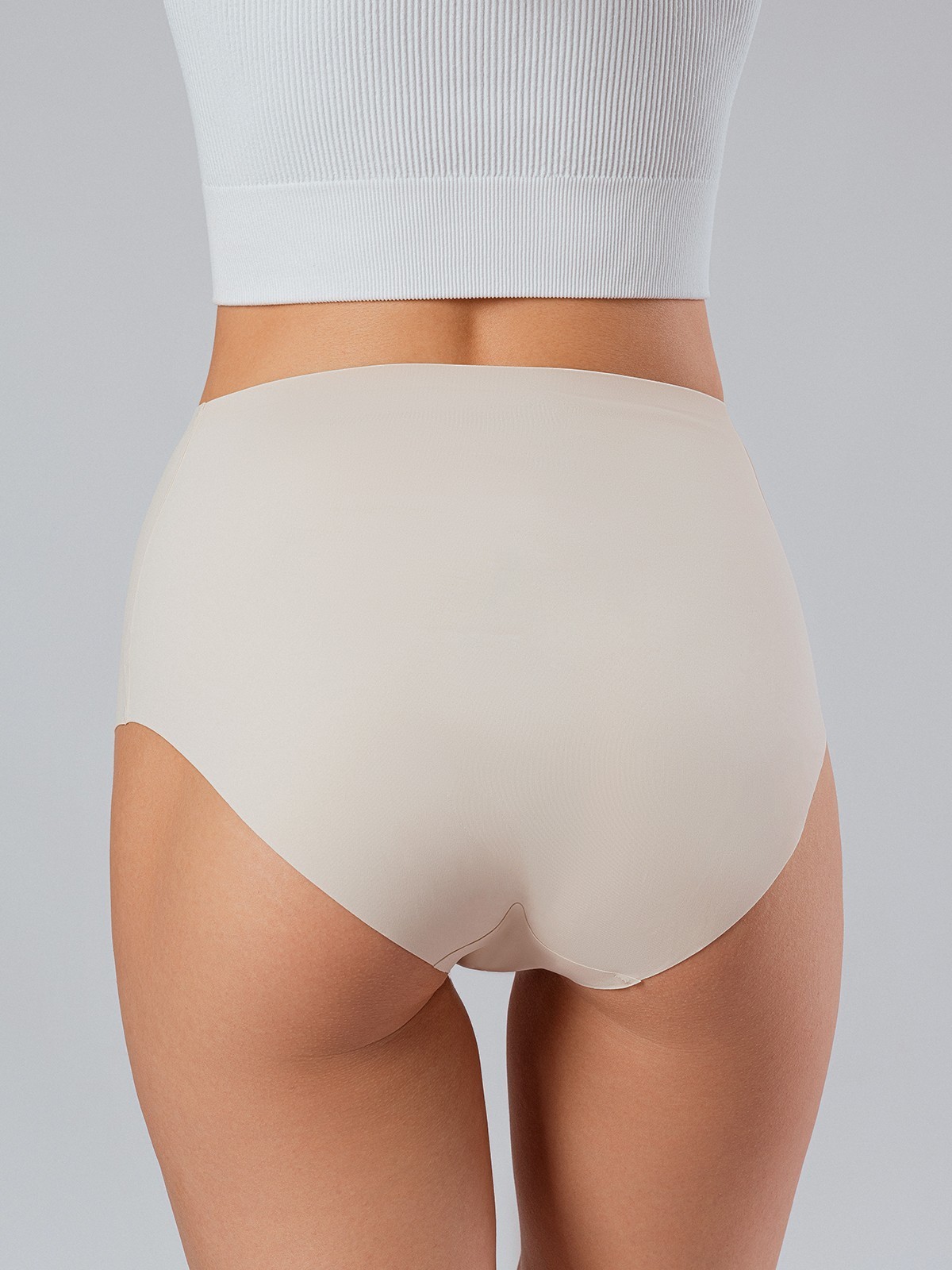 Бесшовные трусы слипы с высокой талией Indefini (Арт. 4168WGV)