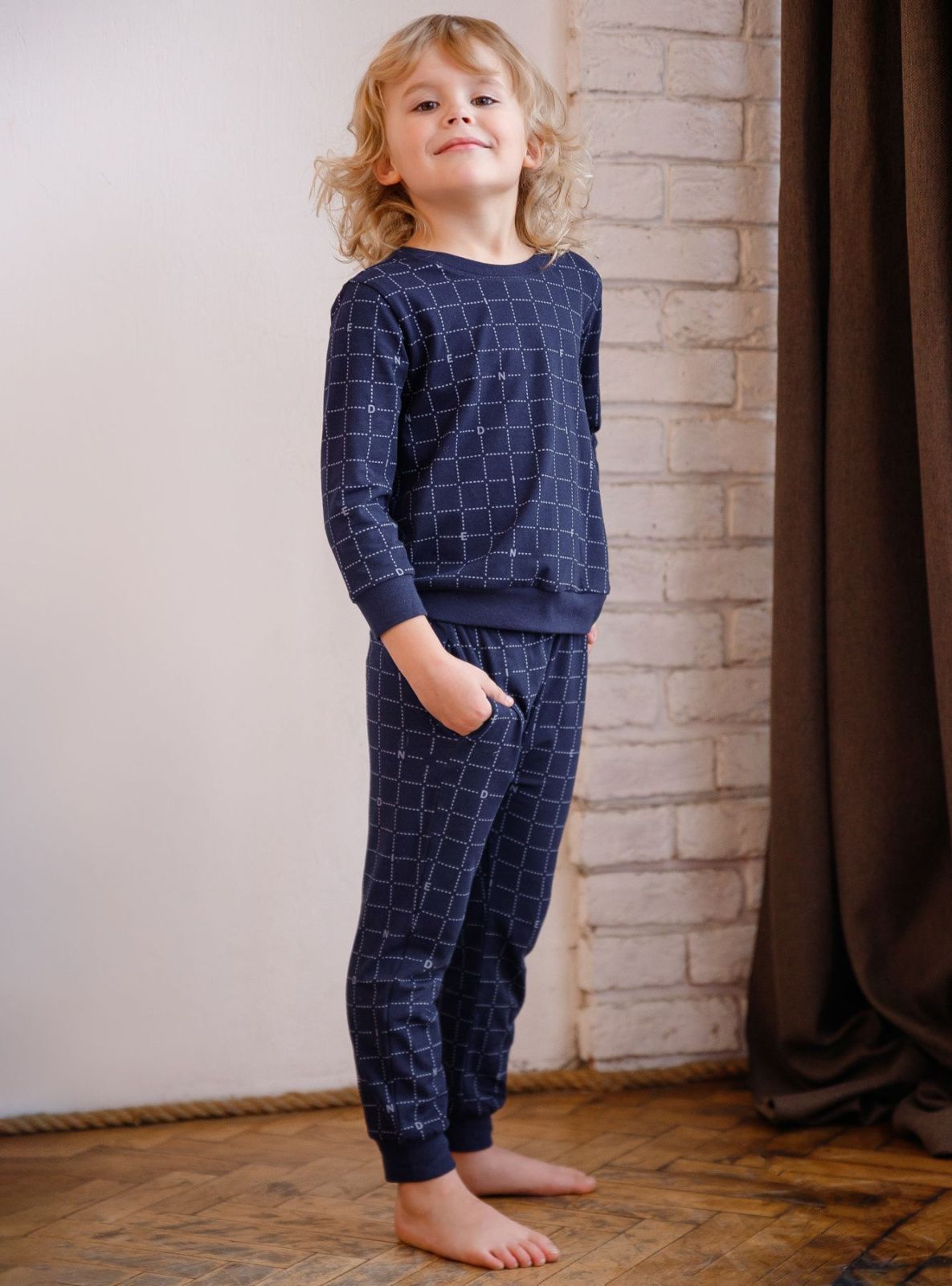 Детская пижама для мальчиков Indefini (Арт. 3045BTC)