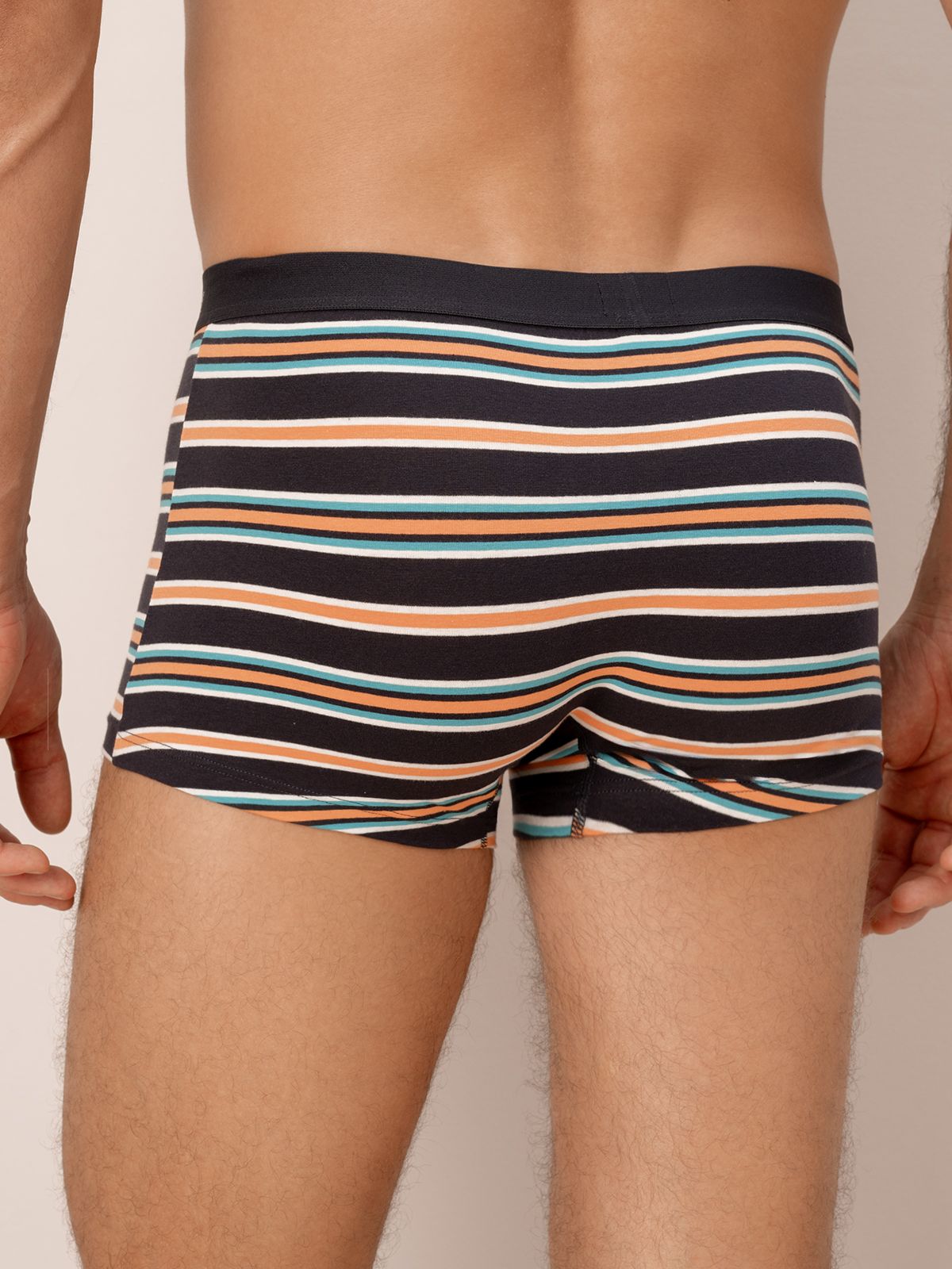 Трусы боксеры из хлопка в полоску Indefini (Арт. 3027MUF)