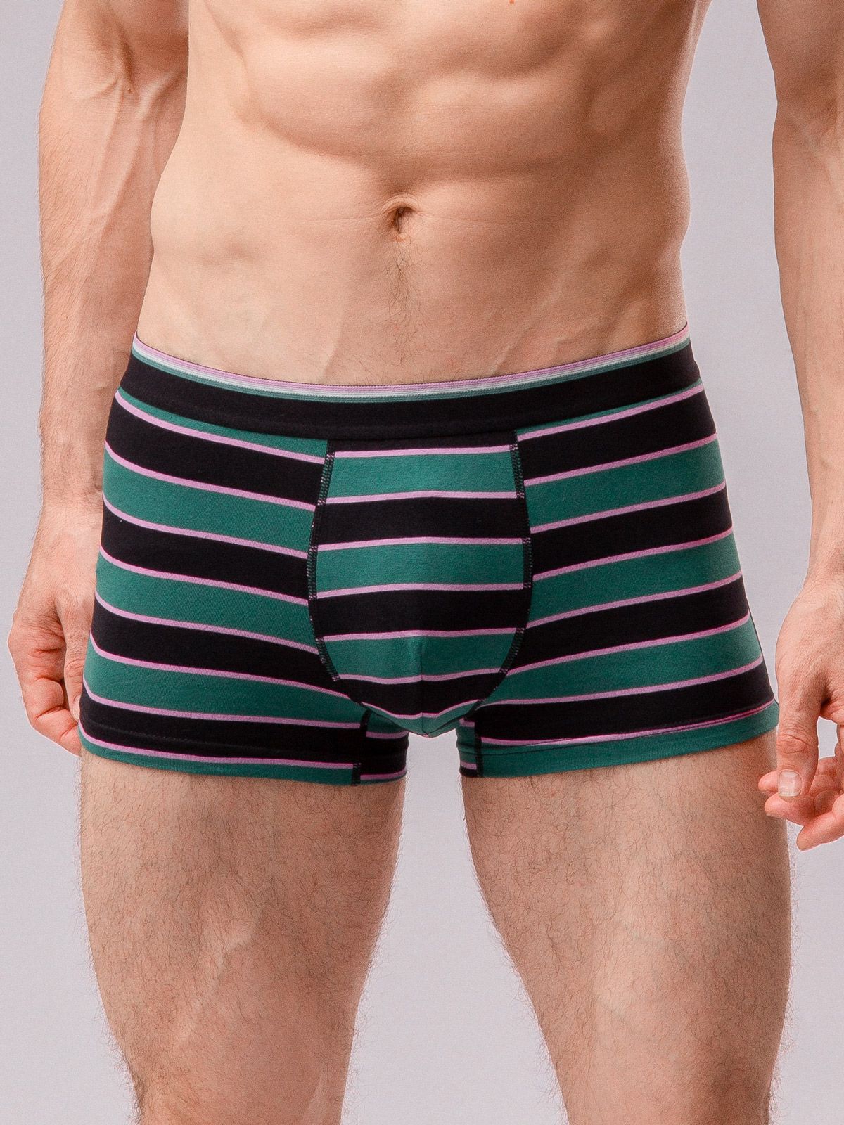 Трусы боксеры из хлопка в полоску Indefini (Арт. 1174MUF)