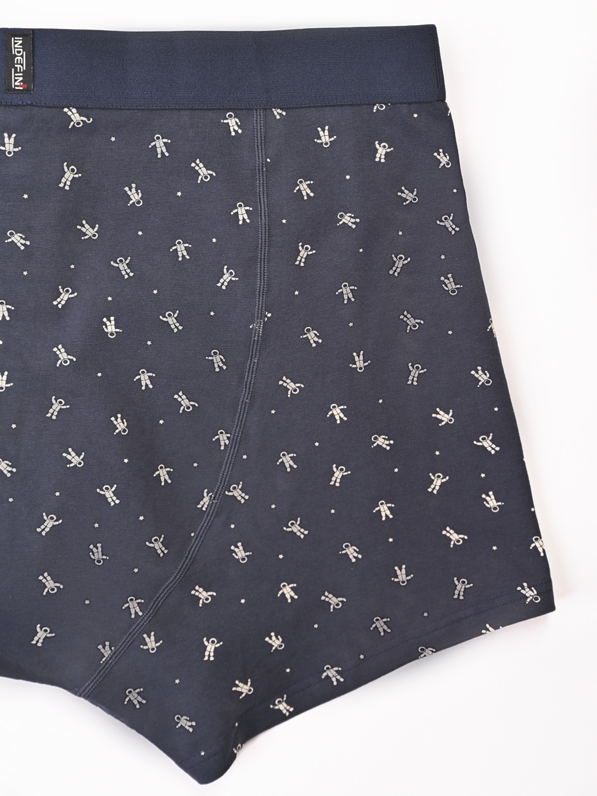 Трусы боксеры из хлопка синие с принтом (Арт. 5076MUG)