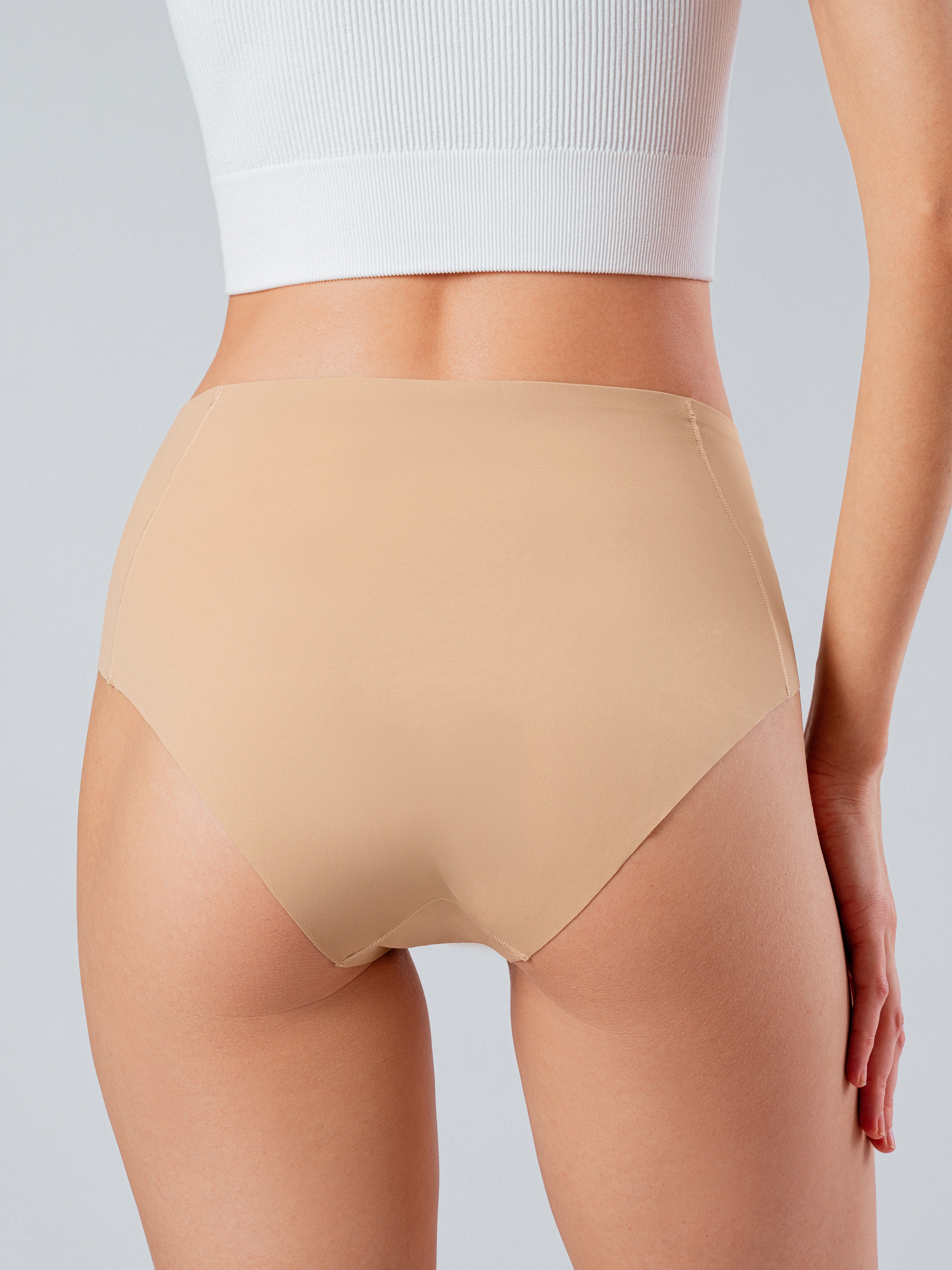Бесшовные трусы слипы с высокой талией Indefini (Арт. 4171WGV)