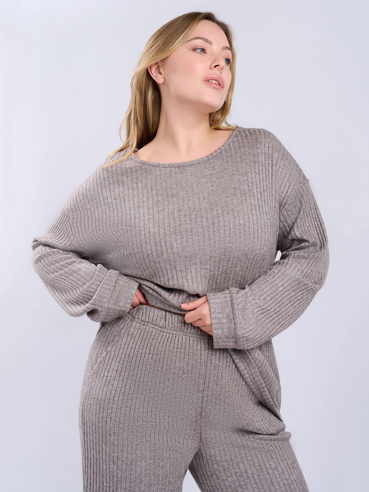 Женская пижама indefini серого цвета (Арт. 5097TCC)