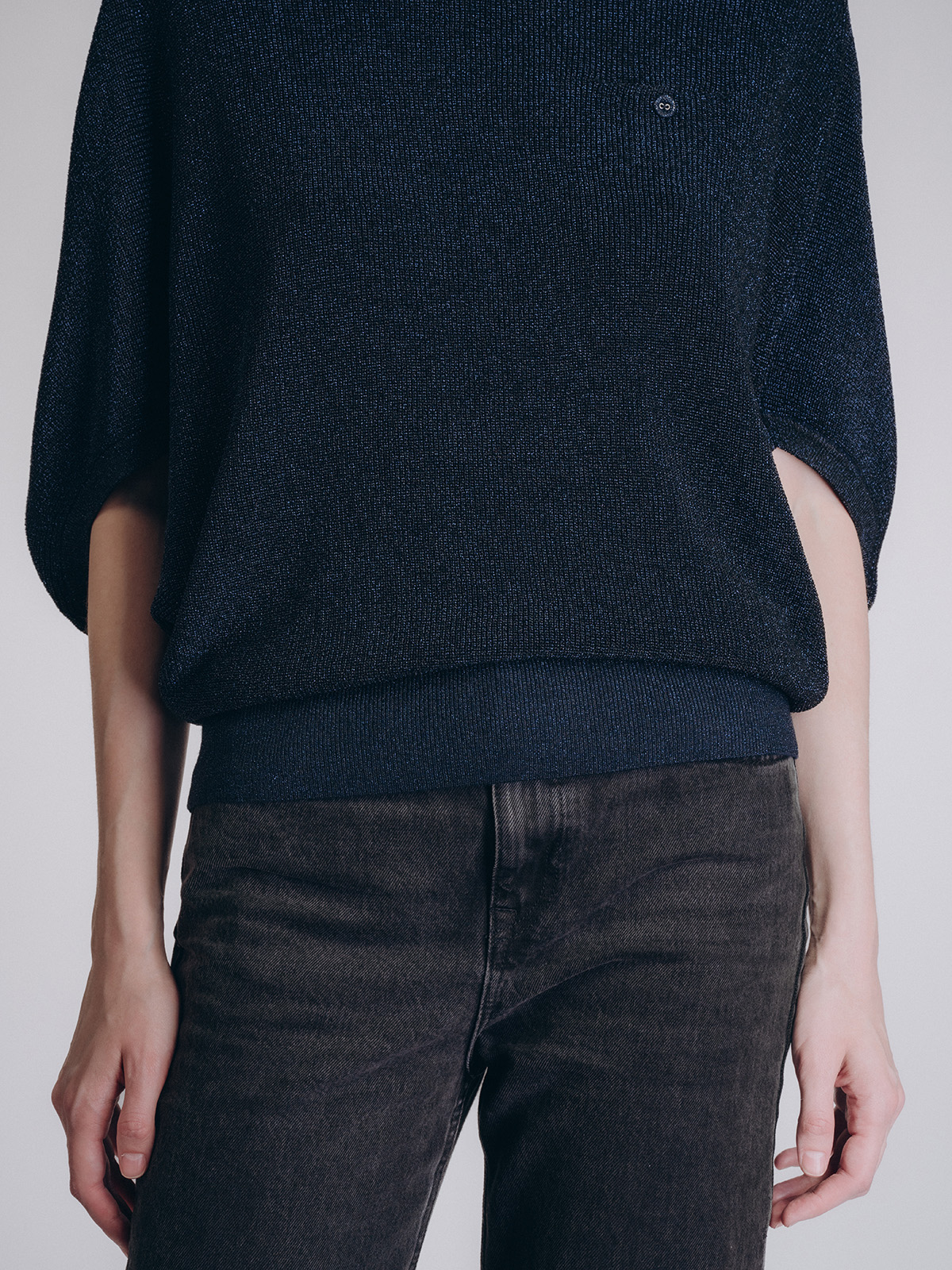 Женская кофта тёмно-синего цвета (Арт. 5224TBC)