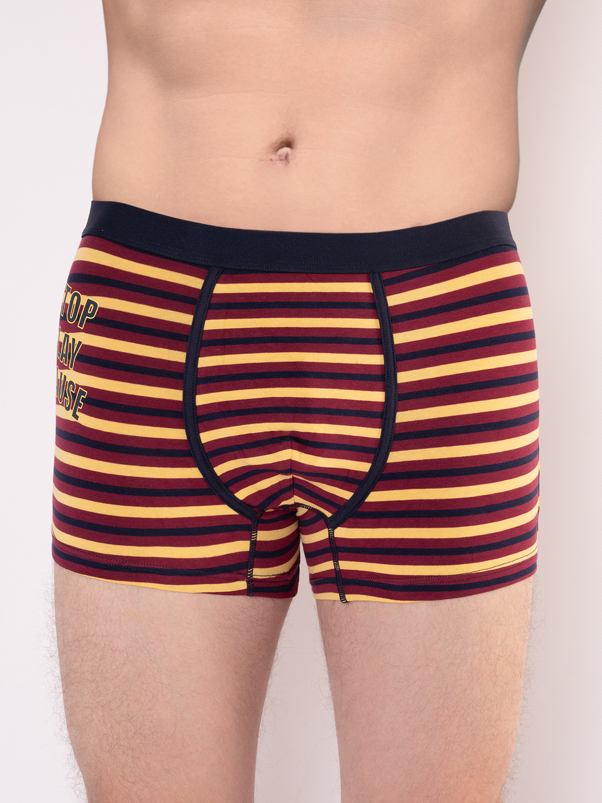 Трусы боксеры в полоску из модала indefini (Арт. 1125MUF)