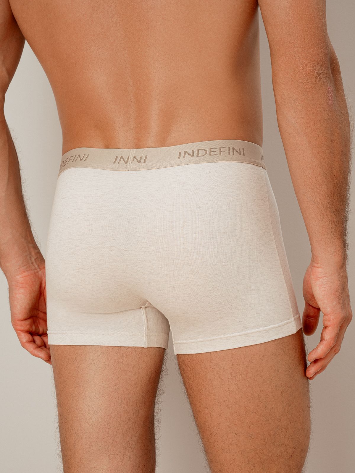 Боксеры из хлопка белые Indefini (Арт. 4008MUG)