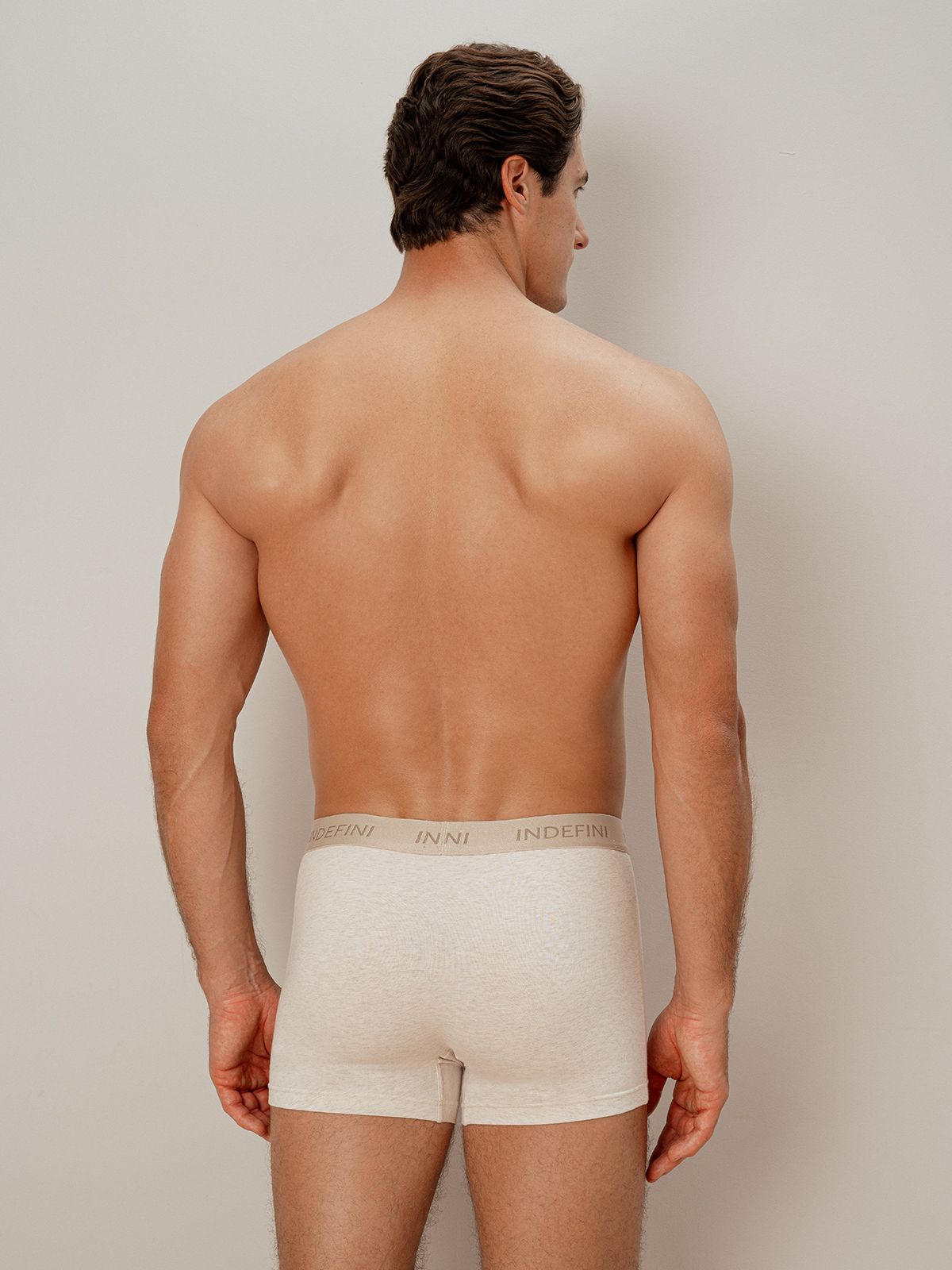 Боксеры из хлопка белые Indefini (Арт. 4008MUG)