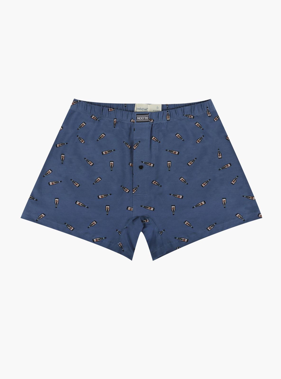 Мужские трусы боксеры синие Indefini (Арт. 4018MUG)