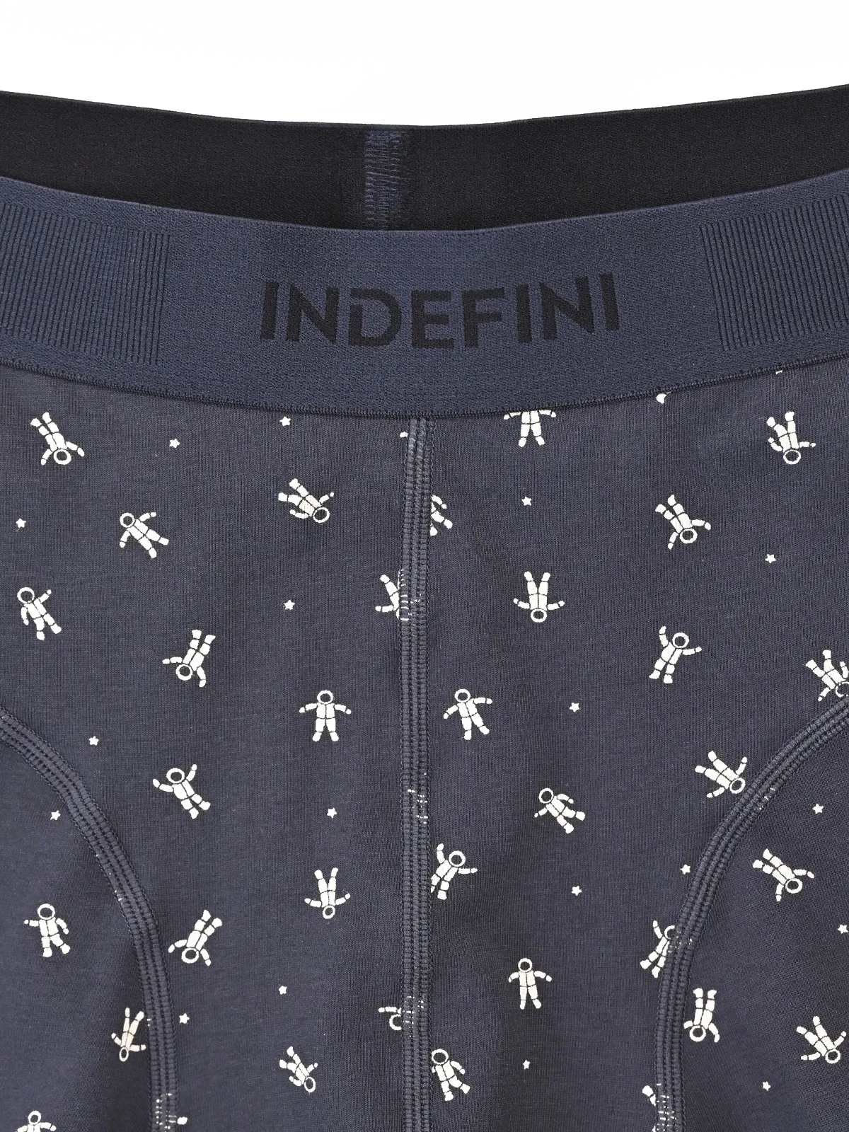 Трусы боксеры из хлопка синие с принтом (Арт. 5076MUG)