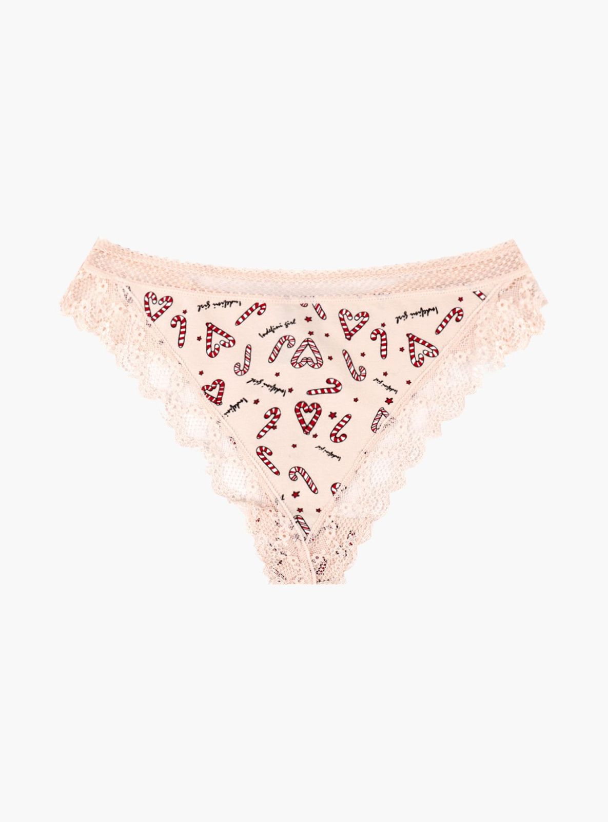 Трусы стринги с кружевом из хлопка Indefini (Арт. 1364LDS)