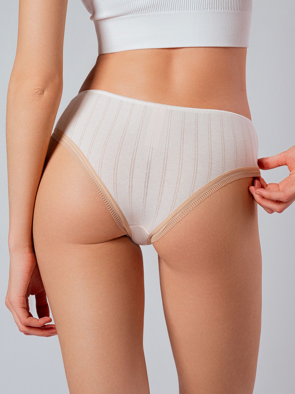 Набор женских трусов слипов (2 пары) Indefini (Арт. 4078LUFZ)