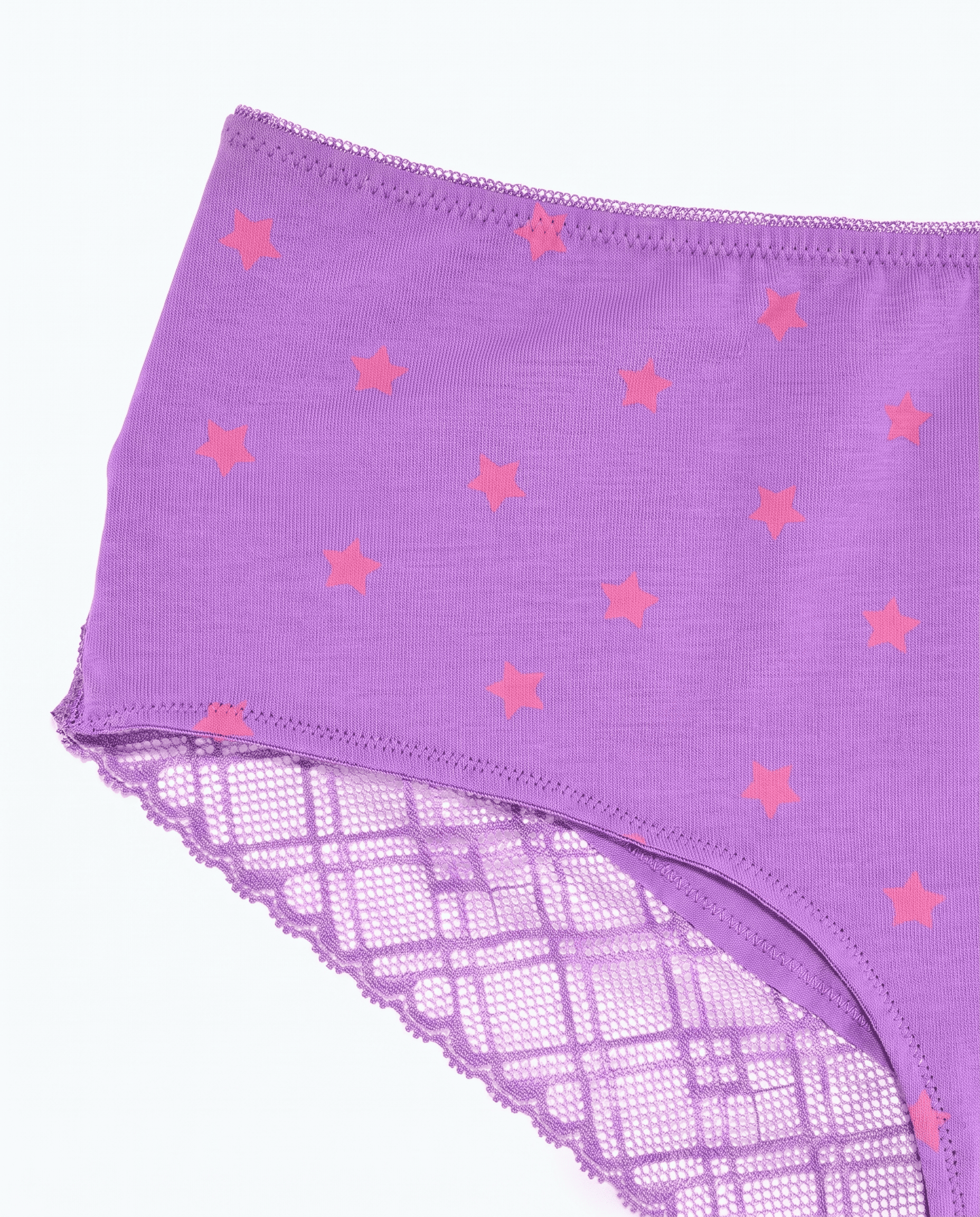 Женские трусы шорты Indefini (Арт. 2306LUF), качество - Хлопок, цвет Фиолетовый