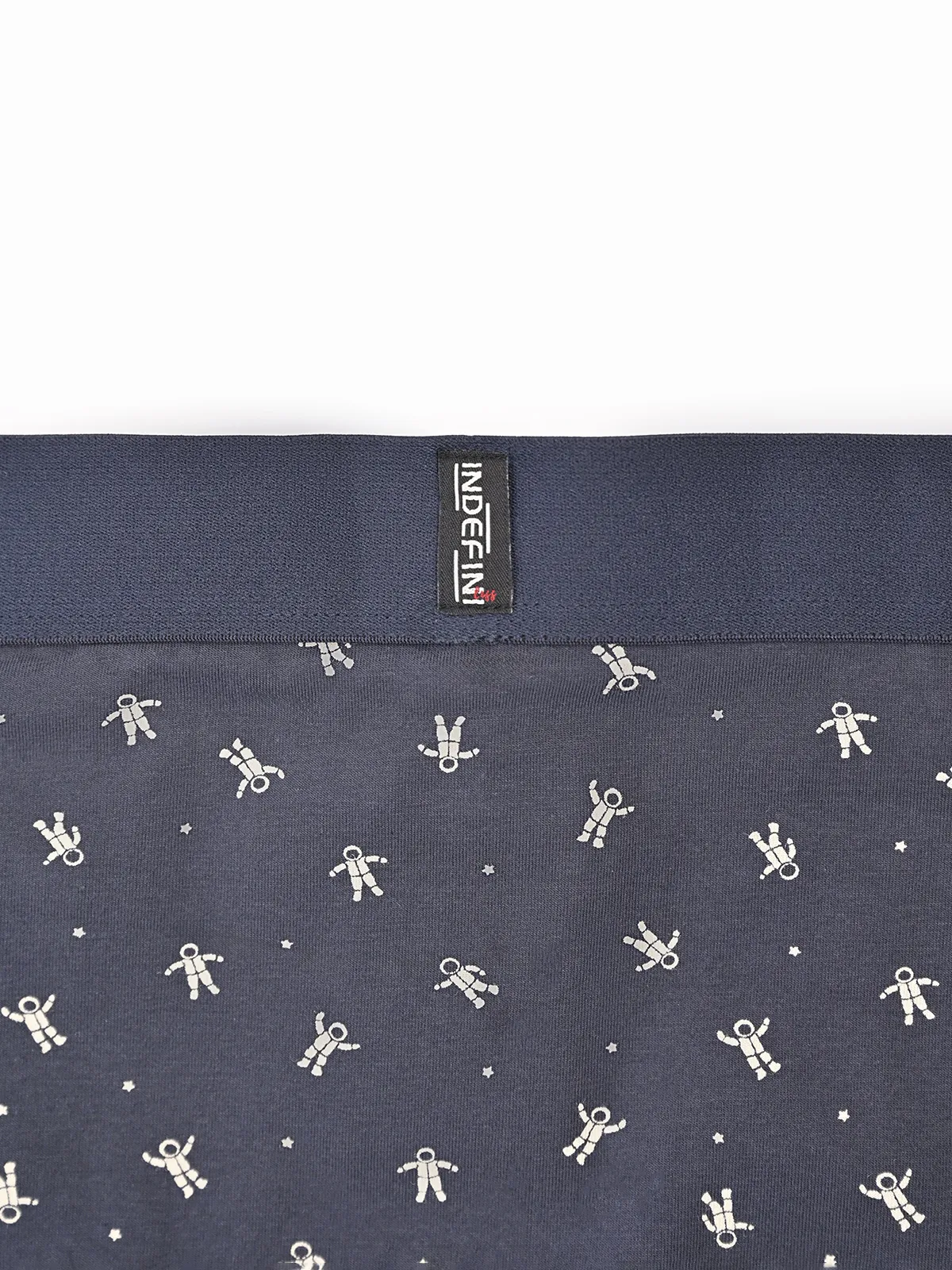 Трусы боксеры из хлопка синие с принтом (Арт. 5076MUG)