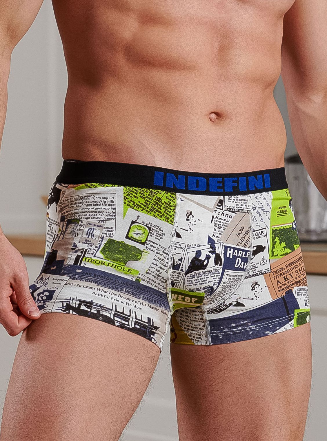Трусы боксеры из хлопка Indefini (Арт. 2089MUF)