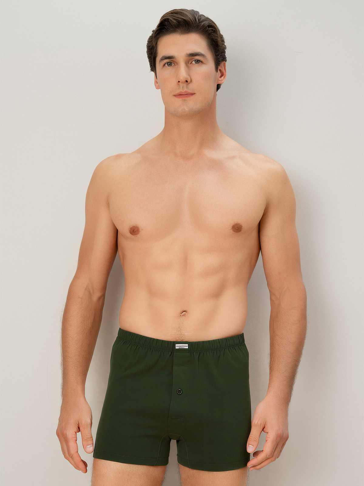 Трусы боксеры из хлопка зеленые (Арт. 5118MUG)