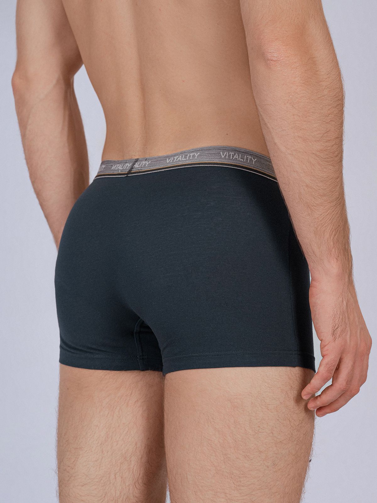 Трусы боксеры темно-синие из хлопка (Арт. 4039MUG)