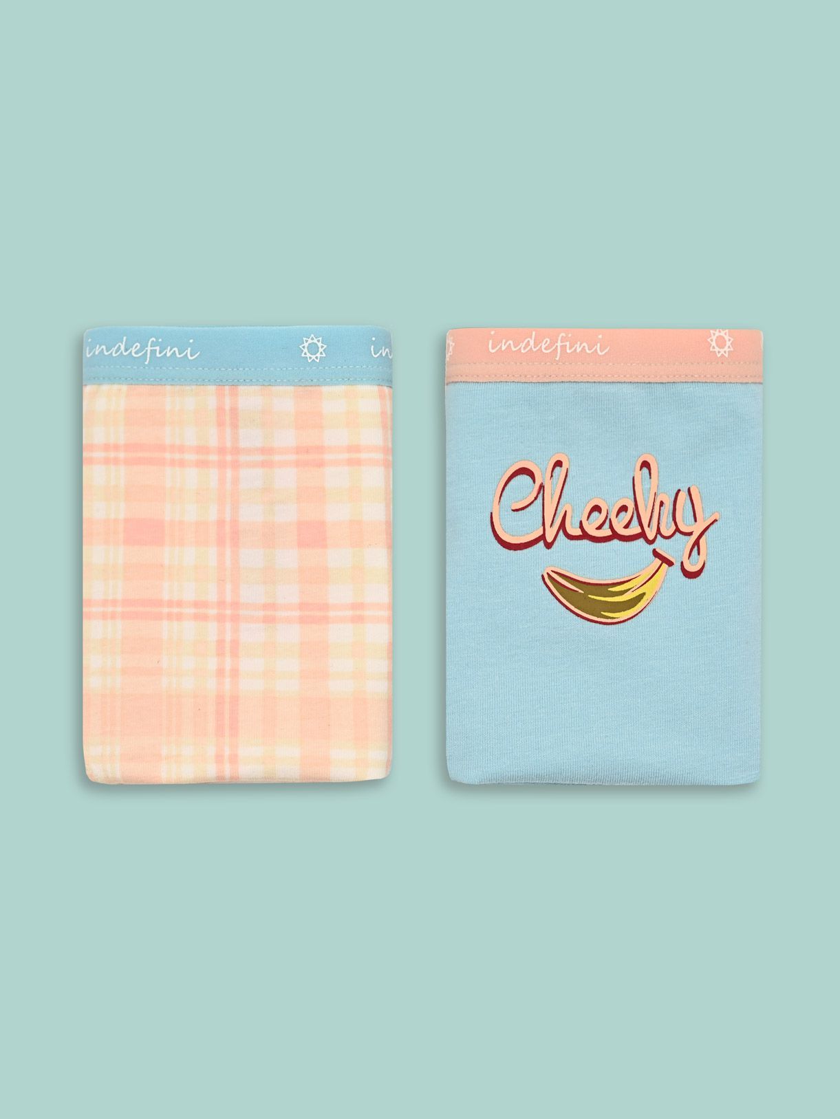 Набор женских трусов слипов Indefini (2 пары) (Арт. 3218LUF)