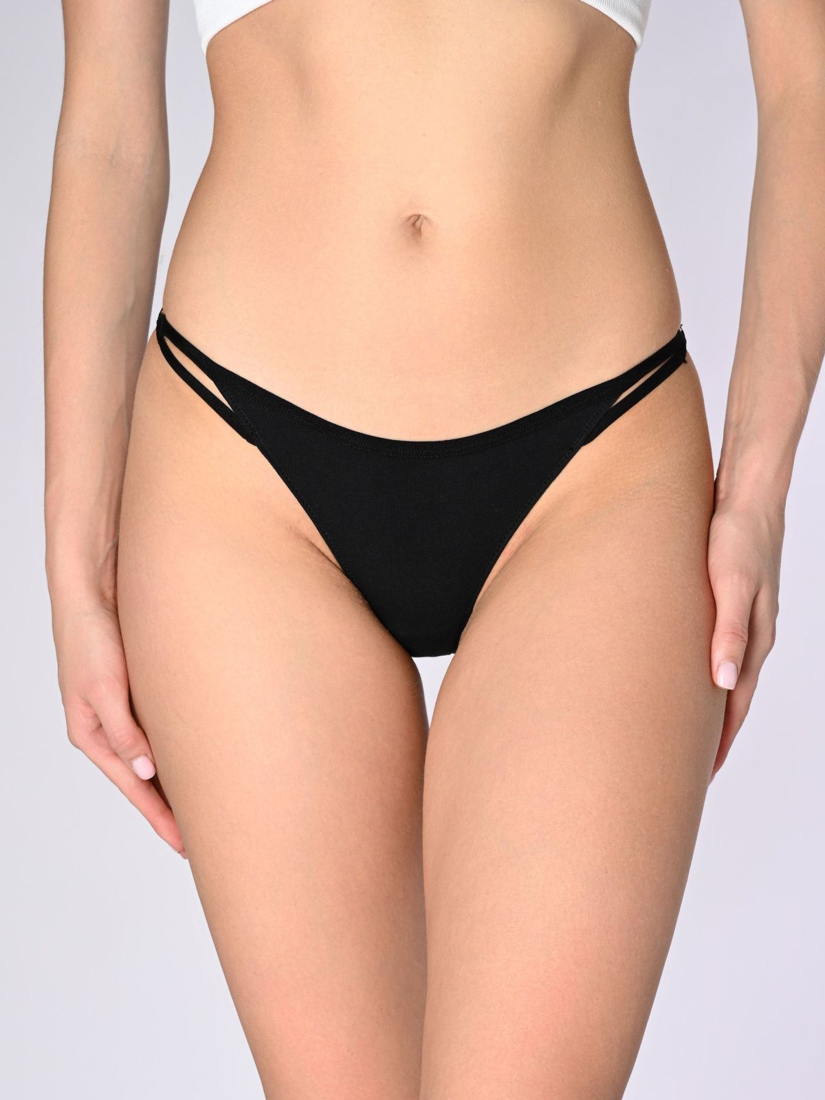 Трусы бразилиана со стрепами и кружевом Indefini (Арт. 1043LUS)