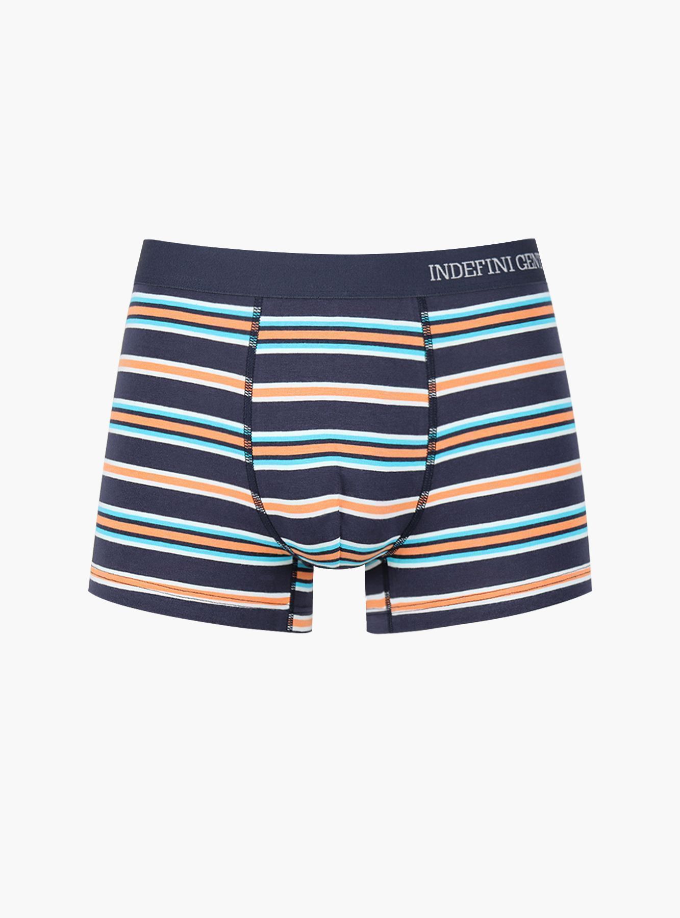 Трусы боксеры из хлопка в полоску Indefini (Арт. 3027MUF)