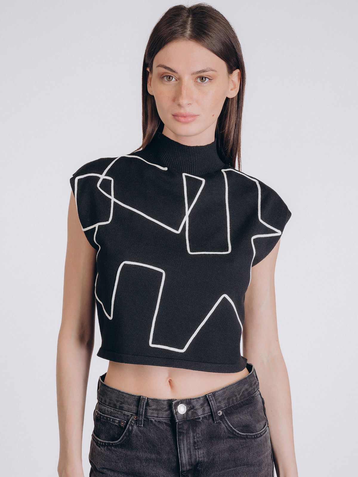 Женский джемпер без рукавов ( Арт. 5221TBC)