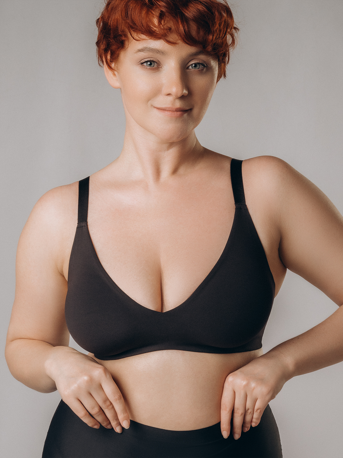 Бюстгальтер мягкий черный Indefini (Арт. 5045WXY)