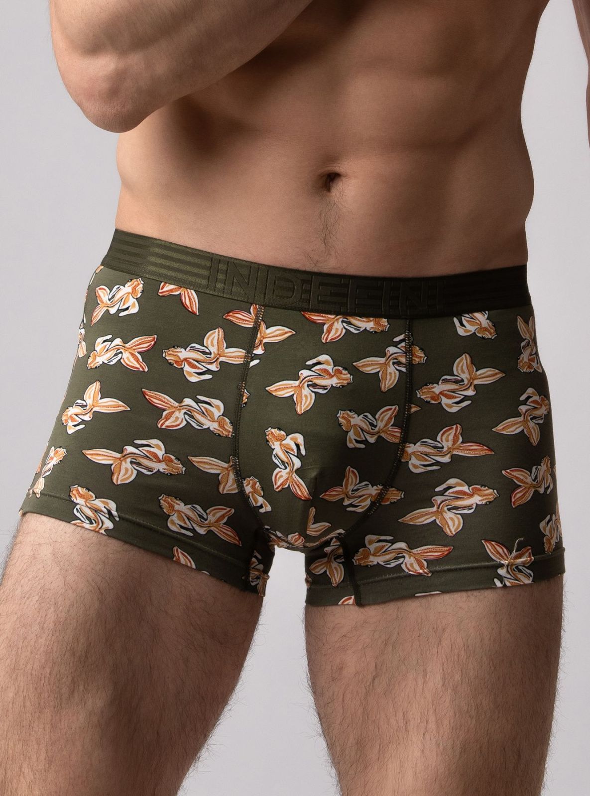 Боксеры из бамбука цвет хаки indefini (Арт. 2096MUF)