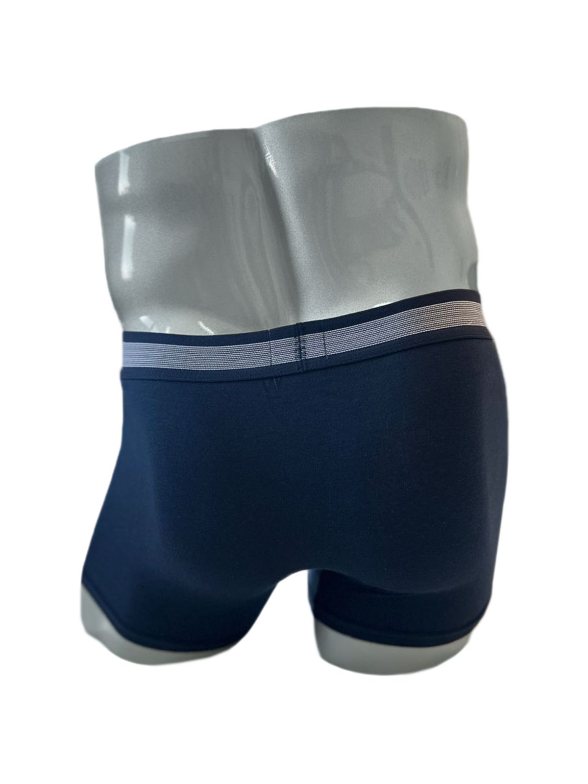 Трусы боксеры синие из хлопка Indefini (Арт. 4030MUF)