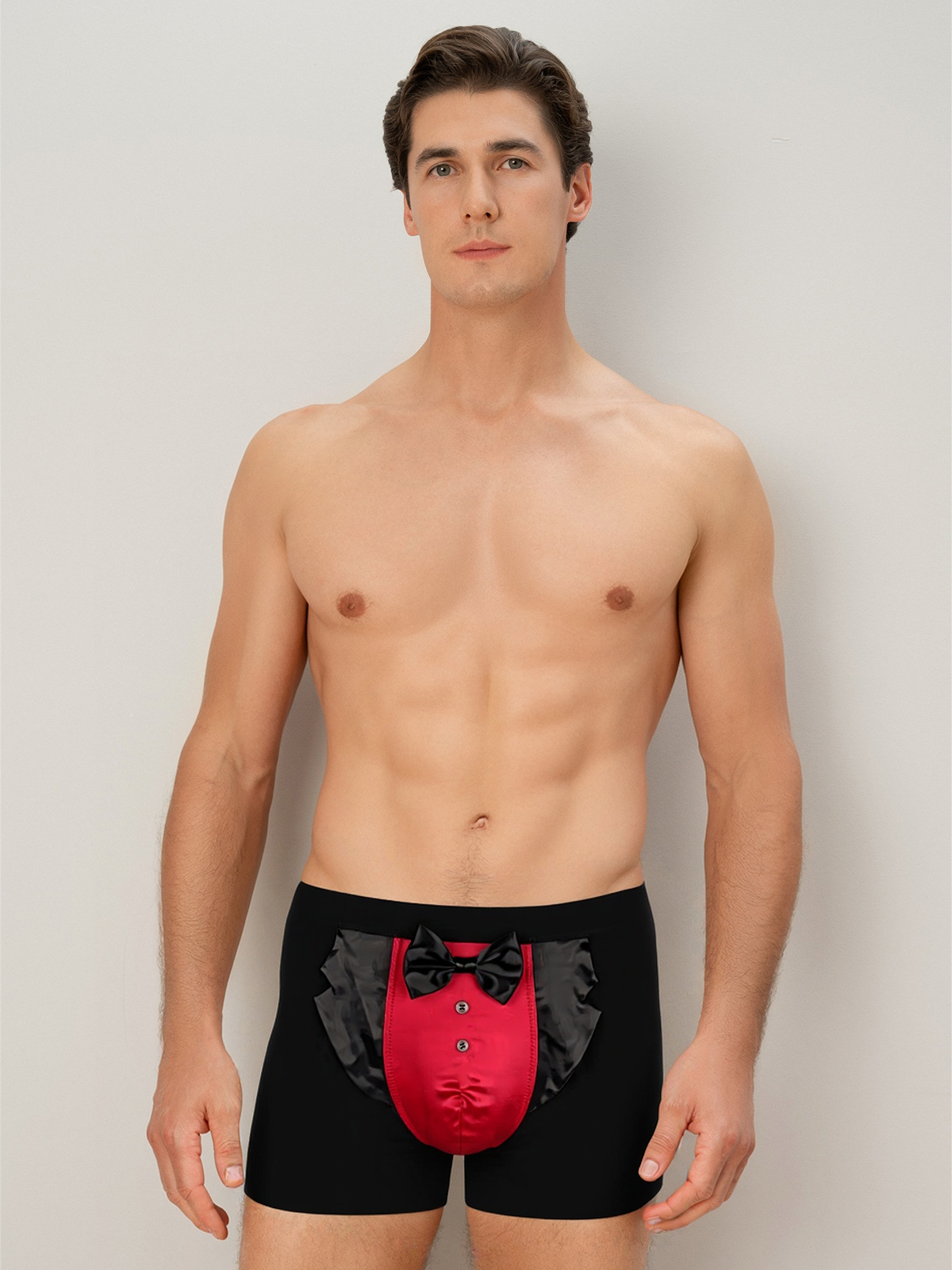 Трусы боксеры из хлопка черные Indefini (Арт. 4024MUF)